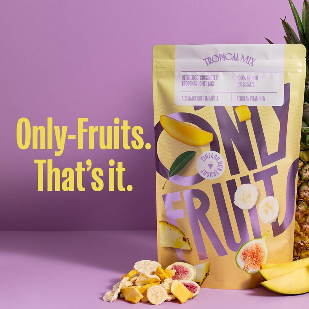 Detalle 2 de ONLYFRUITS Tropicalmix 120 g 🍍