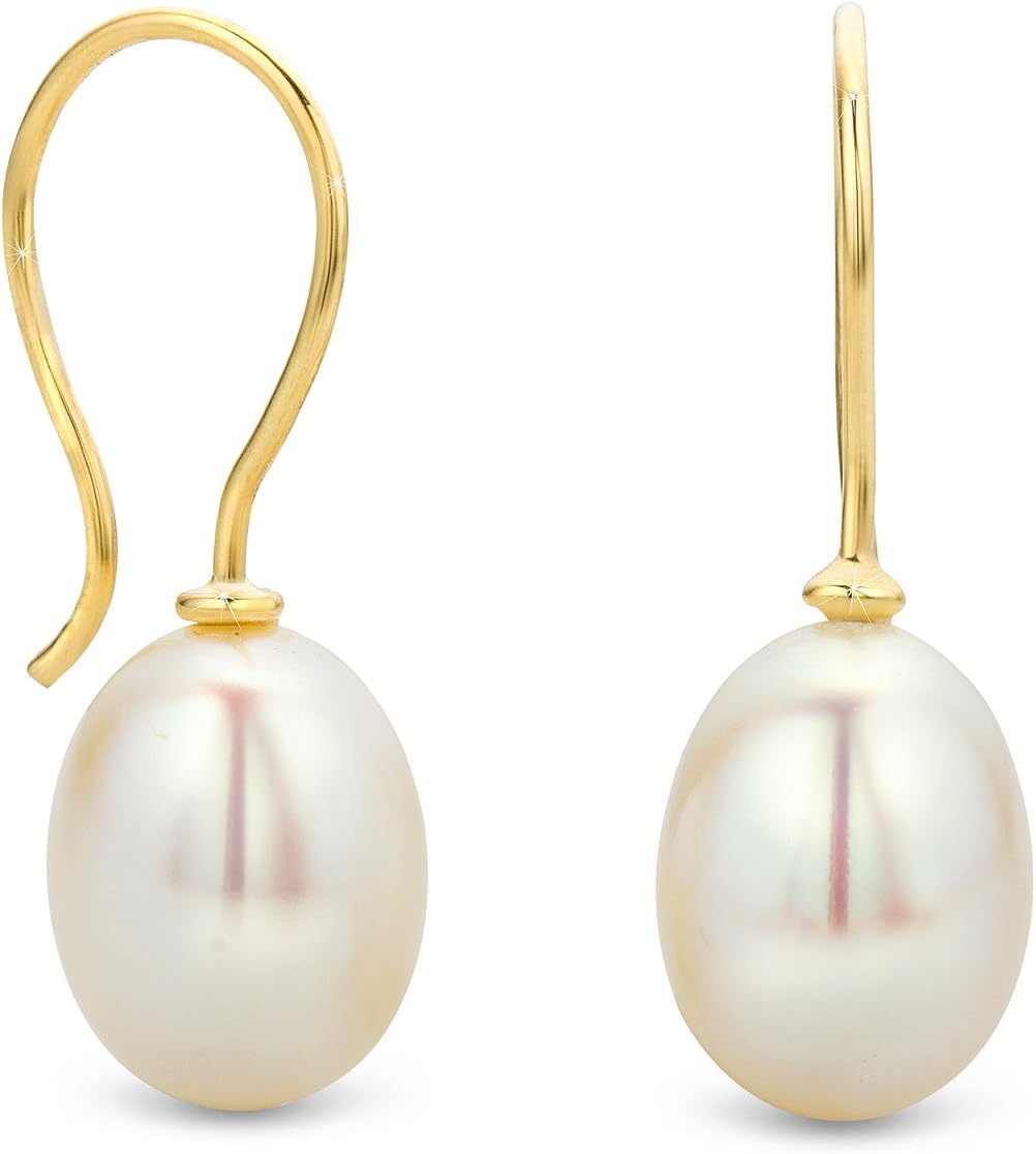 Detalle 2 de Orovi orecchini con perle in oro giallo 14 carati (585) – eleganza duratura