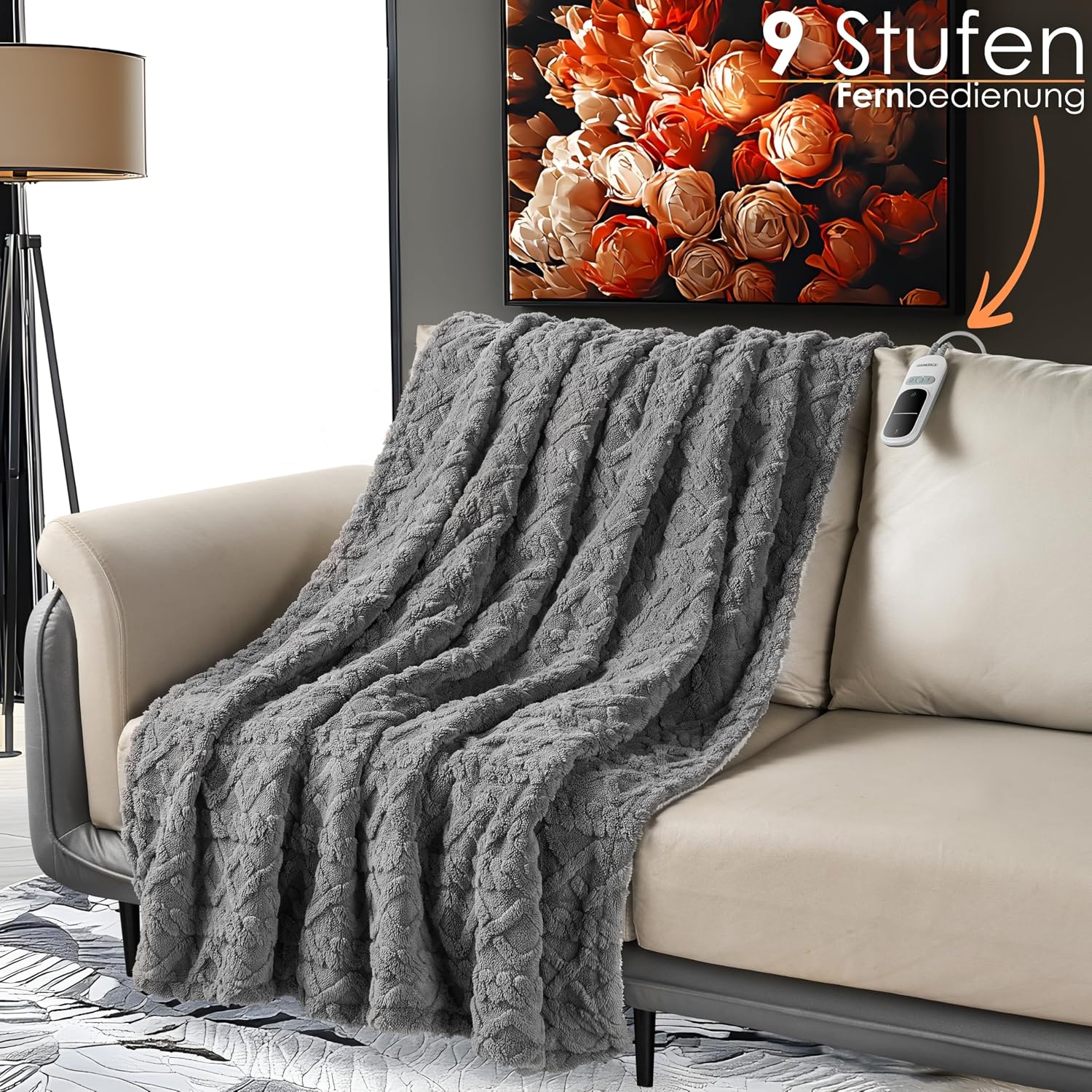 Detalle 2 de Steinborg Heizdecke 180 x 130 cm mit 9 Stufen