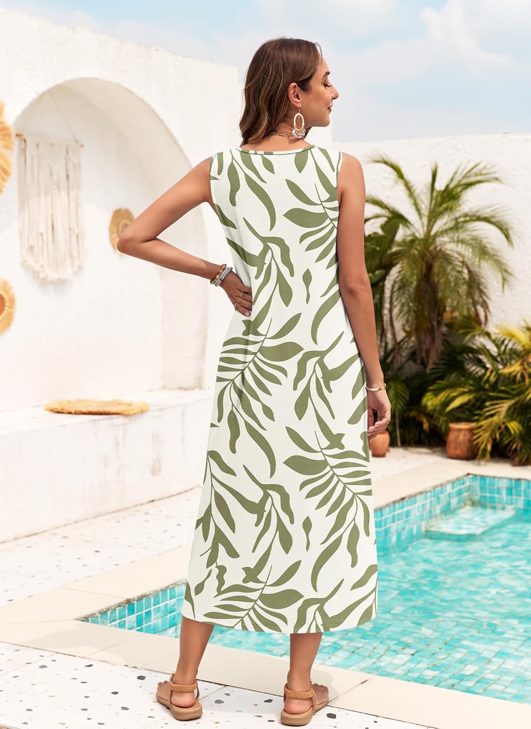 Thumbnail 3 de MOLERANI Women’s Summer Maxi Dress 2026 Sleeveless Button-Down