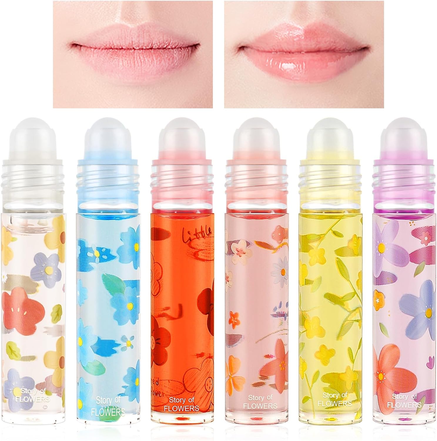 Detalle de AOOWU Lip Gloss: set da 6 lip oil trasparenti idratanti e rimpolpanti