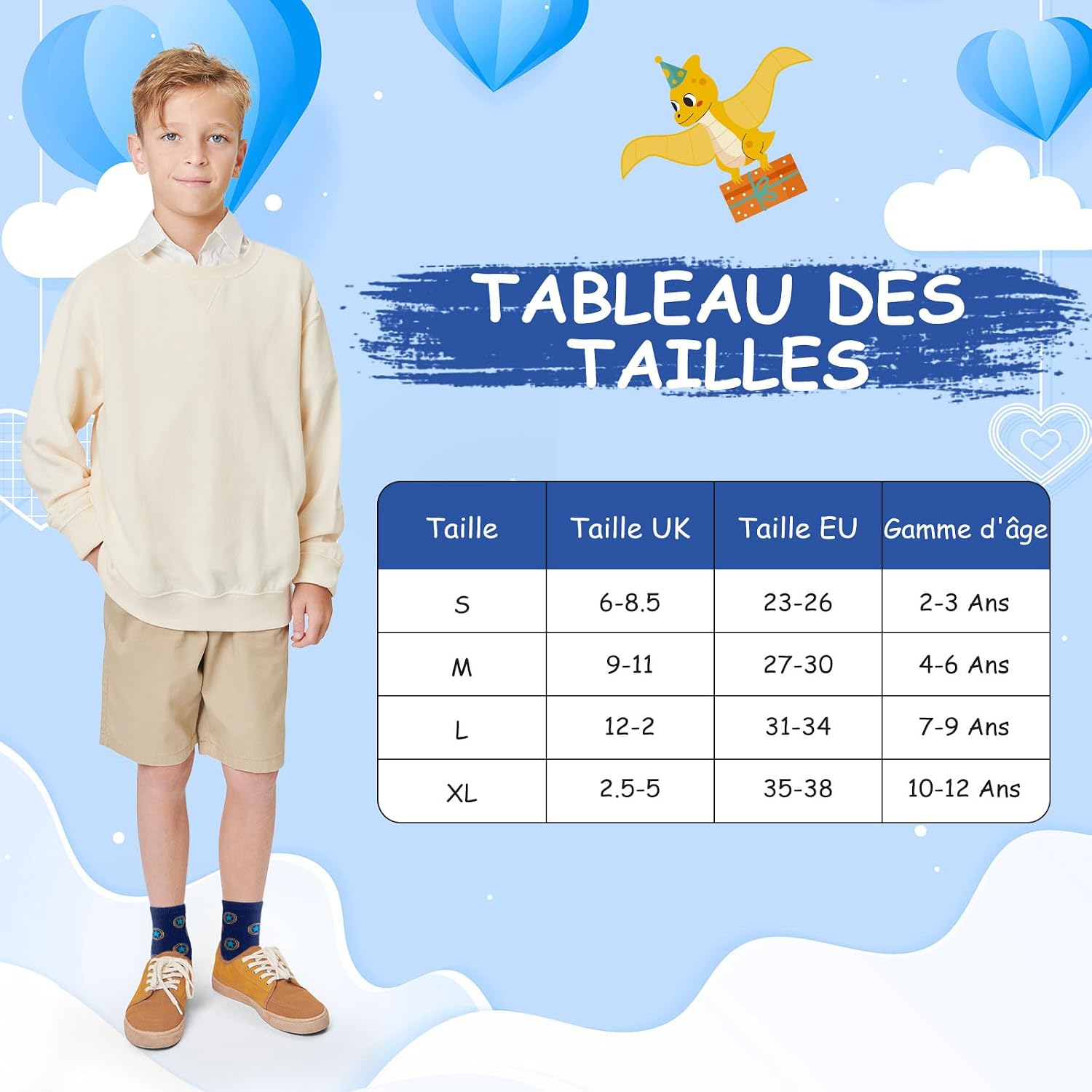 Thumbnail 5 de LOFIR Chaussettes en coton pour garçons 5 paires
