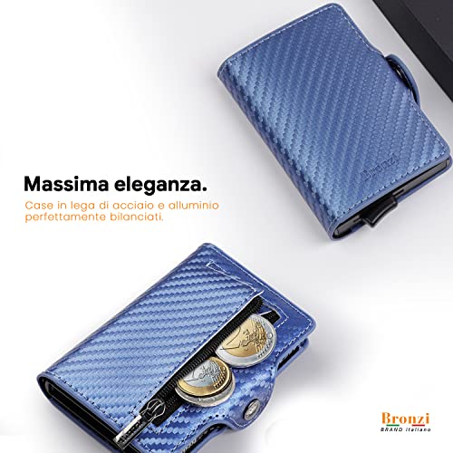 Thumbnail 7 de Bronzi Nuovo Portafoglio Portacarte RFID – Slim Design Italiano in Blu