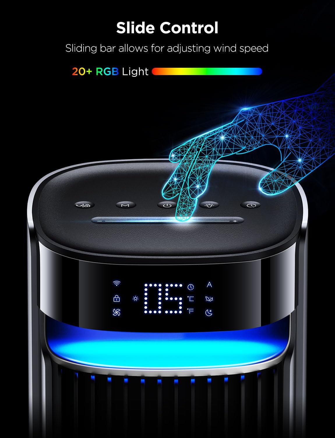 Thumbnail 6 de GoveeLife tower fan with 27 dB quiet cooling