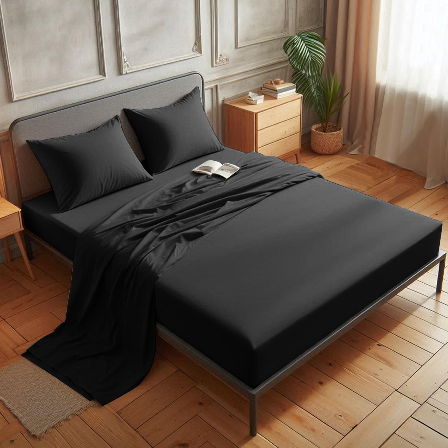Detalle 2 de Aspire Homeware Double Fitted Sheet 25 cm