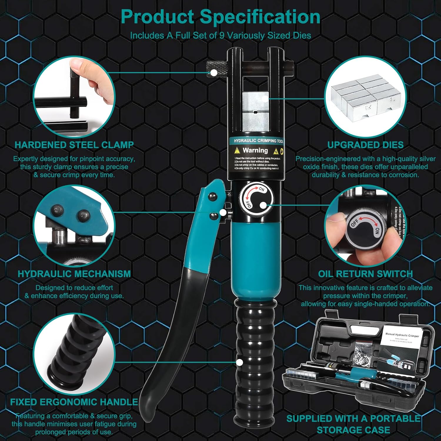 Thumbnail 5 de Brileine Hydraulic Crimping Tool, 10-Ton