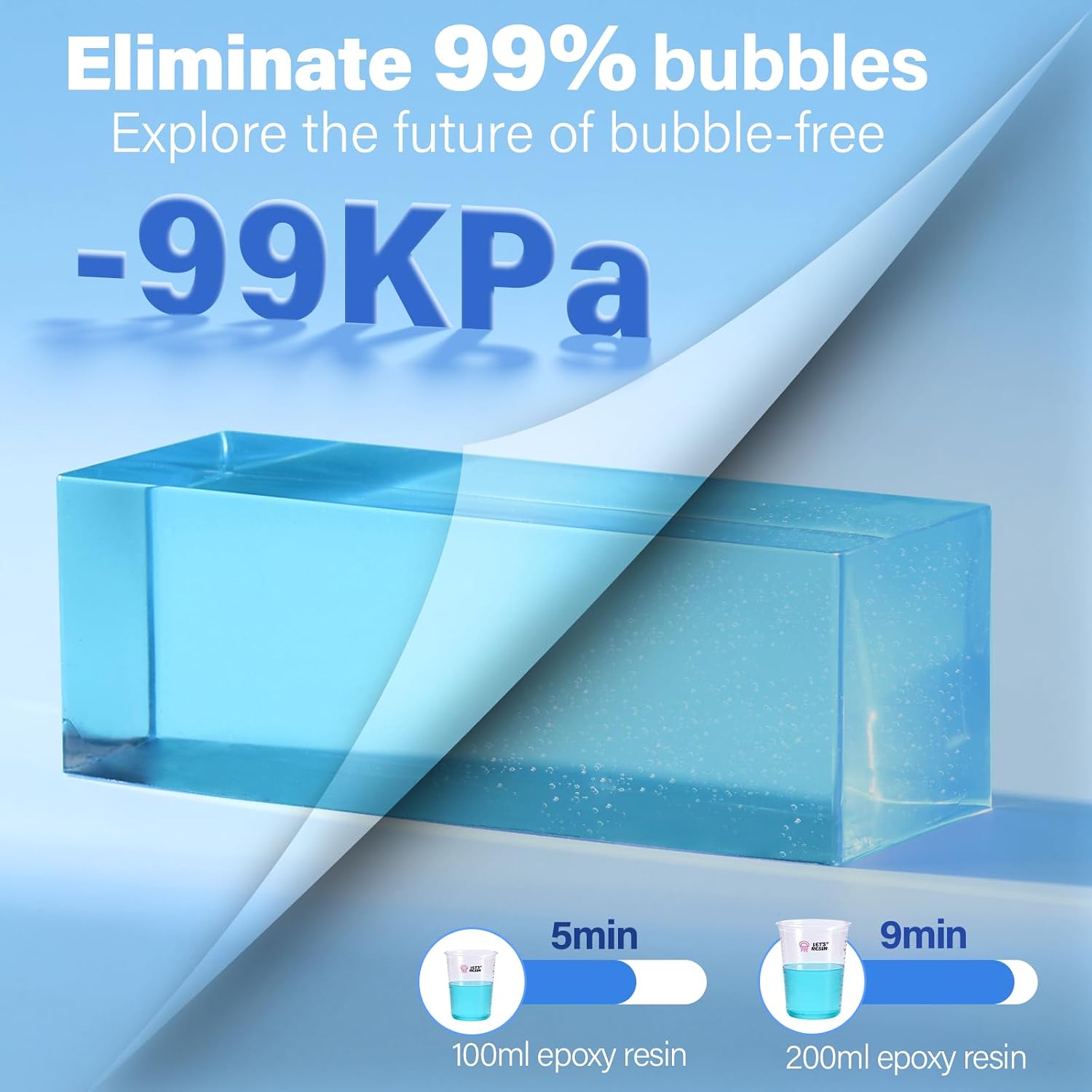 Detalle 2 de LET'S RESIN Airzero Resin Bubble Remover with Digital Display and Timer