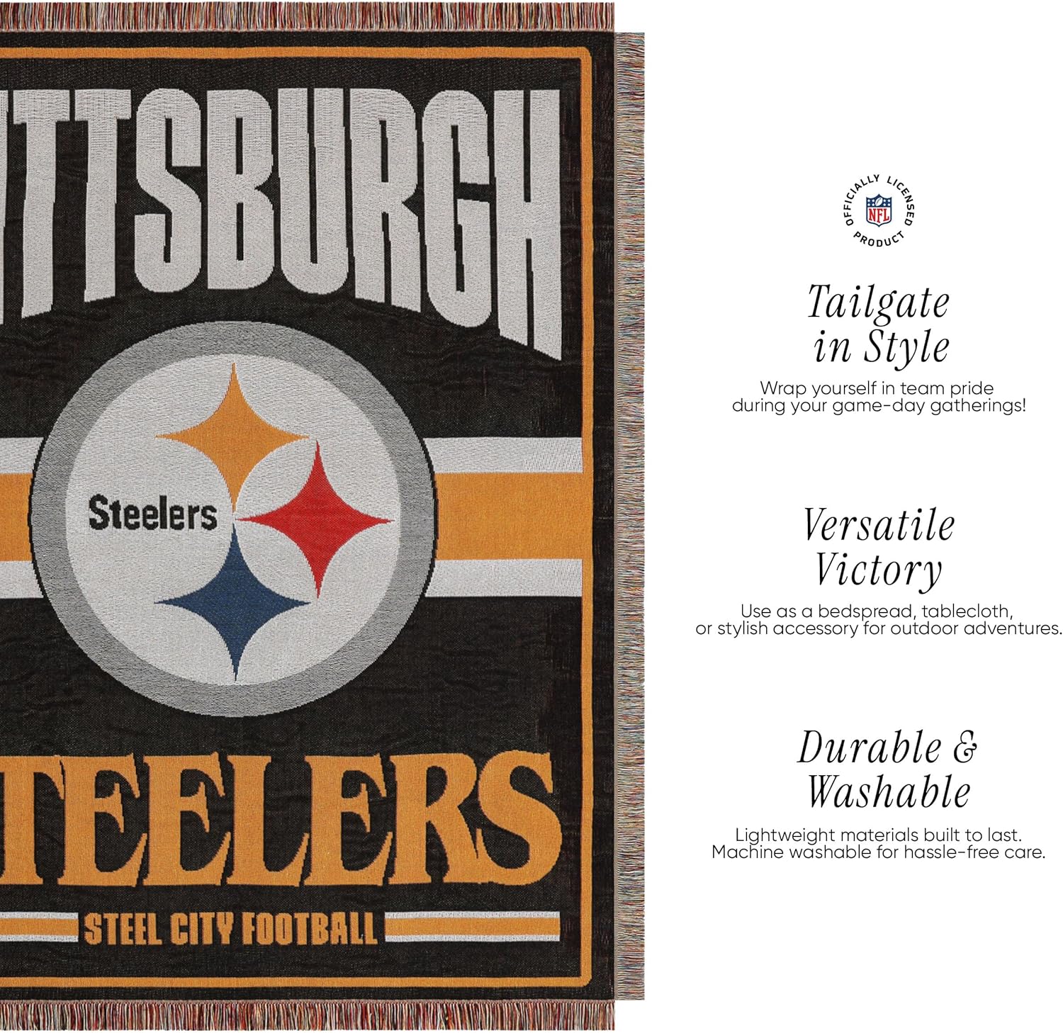 Thumbnail 4 de FOCO NFL Team Logo Woven Tapestry (46" x 60")