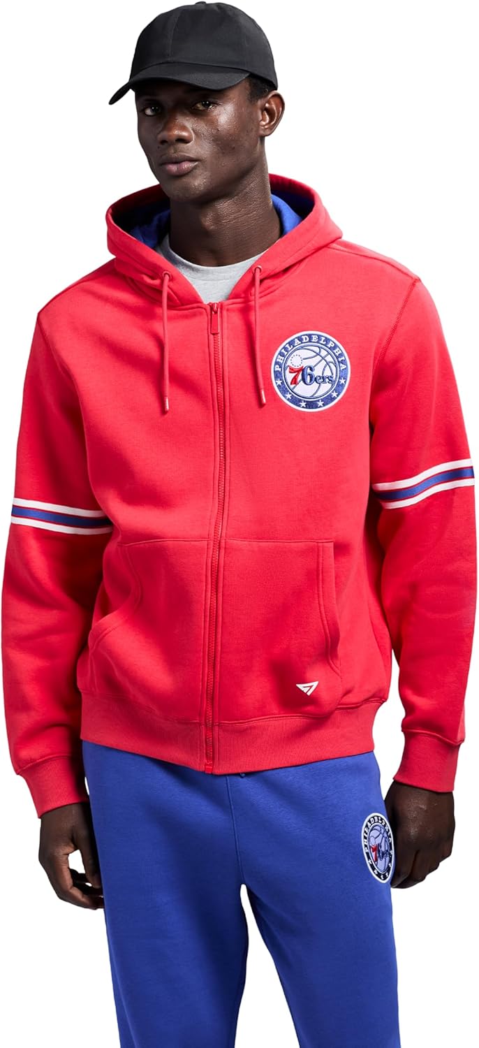 Detalle 2 de GAME 7 NBA X Men's Zip-Up Hooded Fleece Sweatshirt
