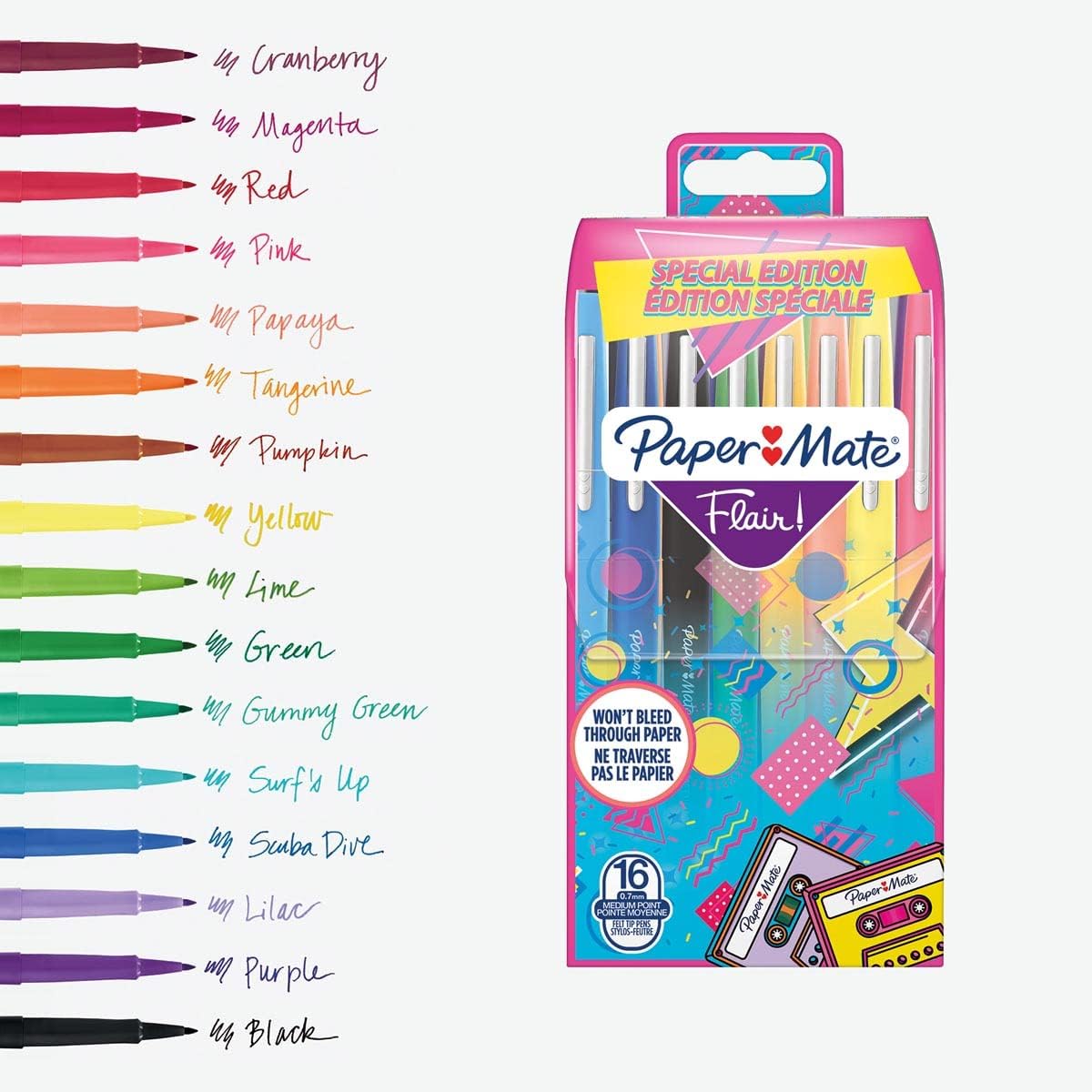 Detalle 2 de Paper Mate Flair 0,7 mm 16 pezzi