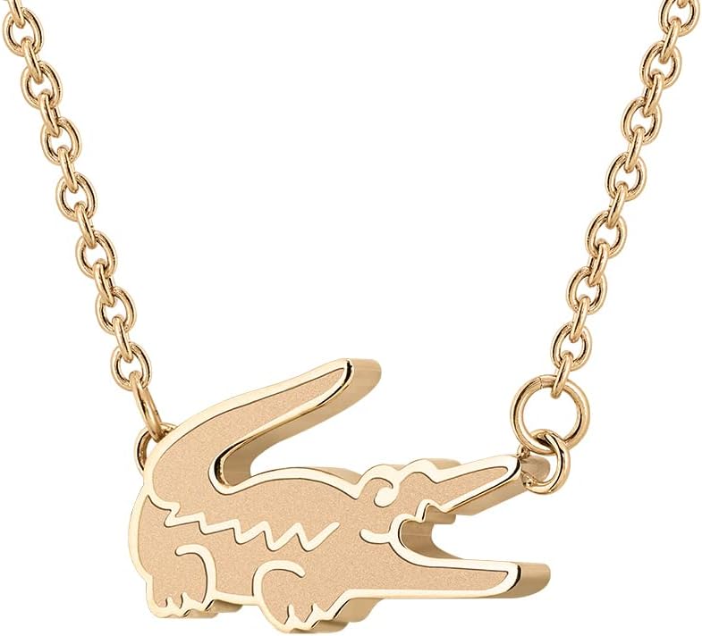 Thumbnail 1 de Lacoste Damen-Halskette „CROCODILE“ mit Krokodillogo-Verschluss – Silber, Gold oder Nelkengold