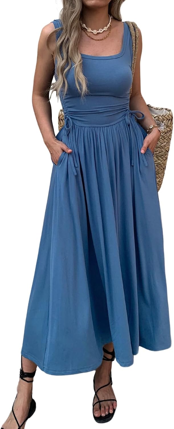 Thumbnail 5 de Mieazom Women’s Boho Summer Maxi Dress with Pockets