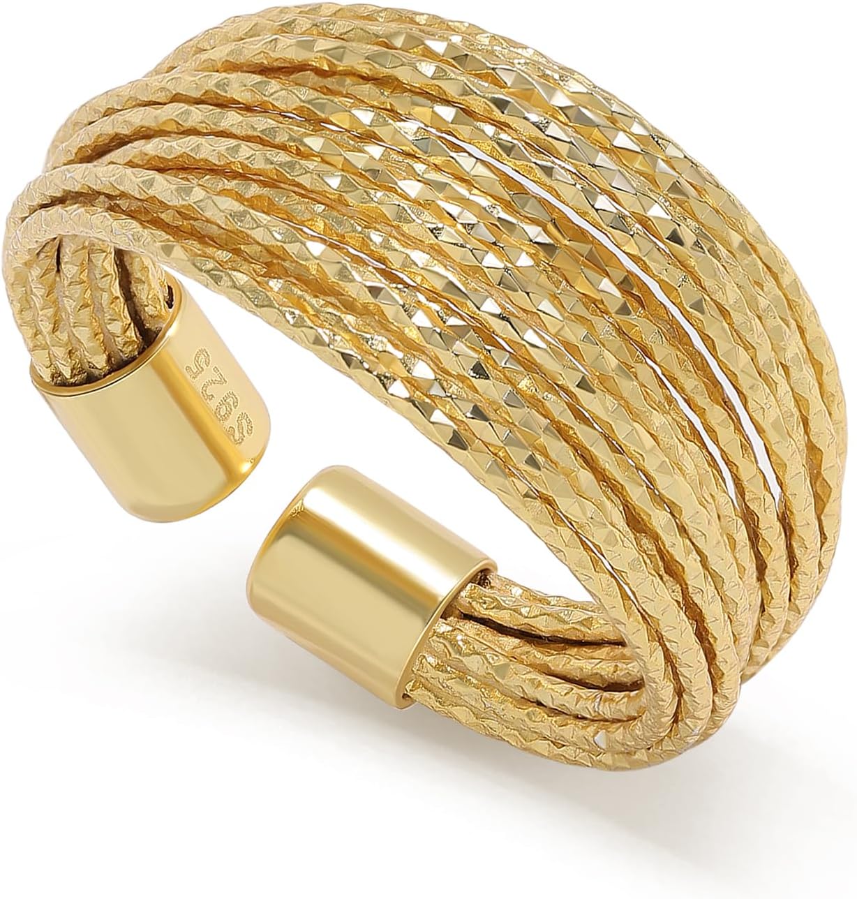 Detalle de Meissa Anello Regolabile Donna – Argento 925 e opzioni Oro, regalo elegante con confezione
