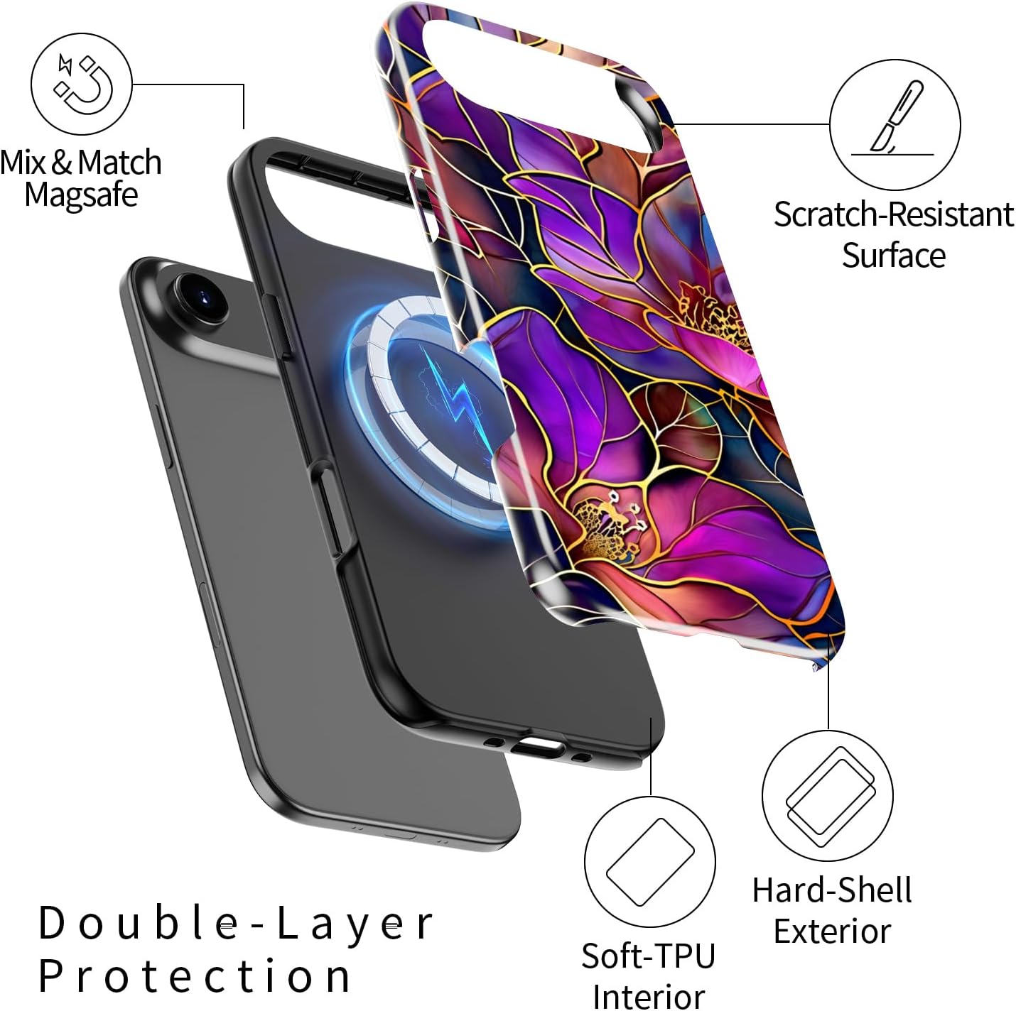 Detalle 2 de DorisMax iPhone Air Case Cute: Wireless Charging Compatible 💎