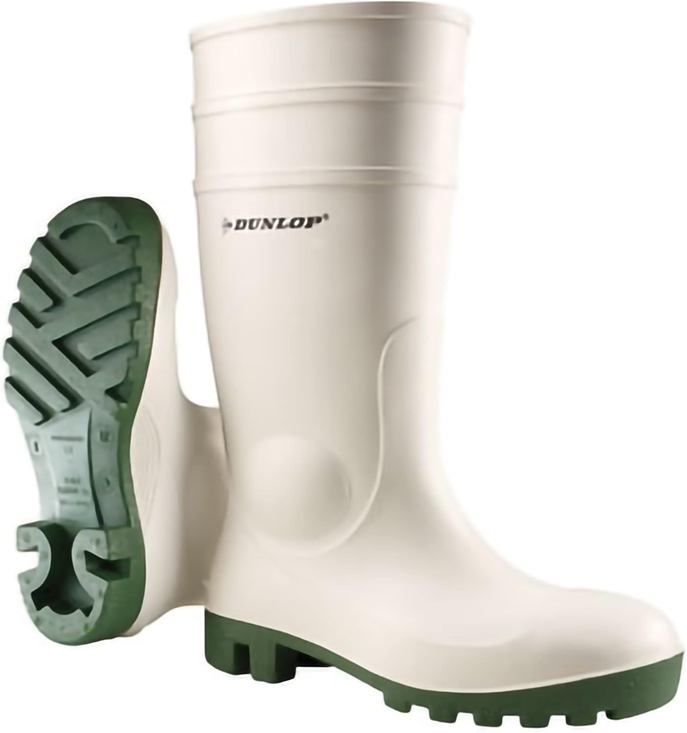 Detalle 2 de DUNLOP Dee Gummistiefel, Halbhohe Regenstiefel Grün, Größe 45 – Wasserdicht & Rutschfest