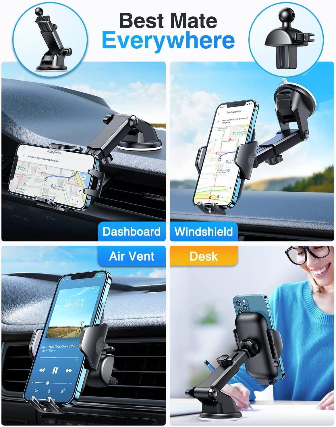 Thumbnail 2 de Support téléphone voiture VANMASS 20 kg
