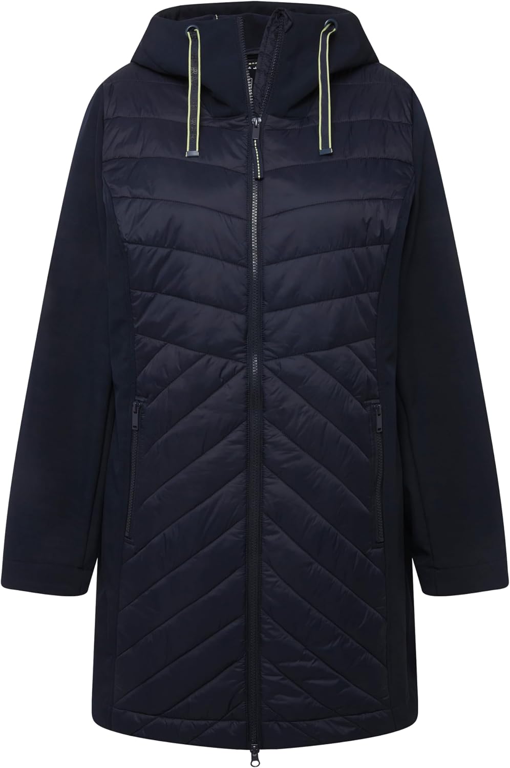 Detalle 1 de Ulla Popken Grs Hyprar - Giacca Softshell con Inserto Trapuntato, Impermeabile Donna