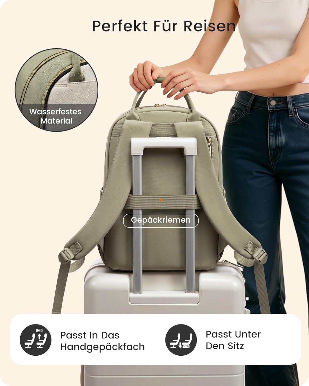 Thumbnail 4 de LOVEVOOK Rucksack Damen 15.6 Zoll