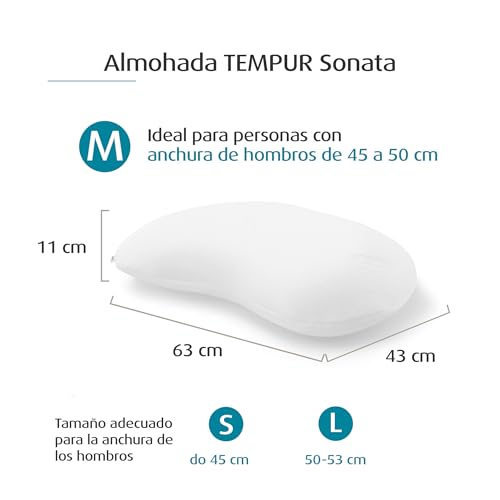 Thumbnail 1 de TEMPUR Sonata Almohada cervical firme M 61×40×11 cm
