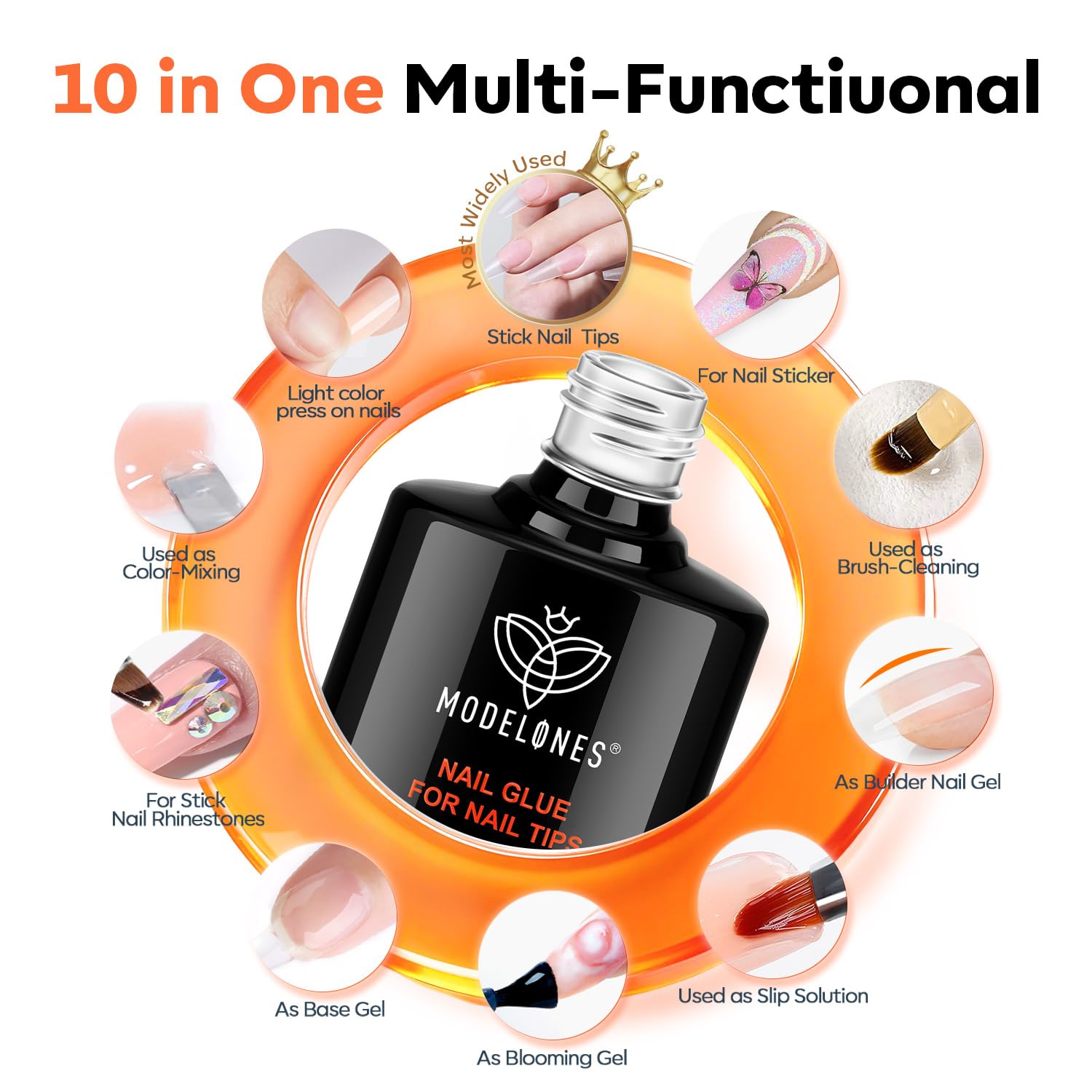 Detalle 2 de modelones 10-in-One Gel Nail Glue 10 mL