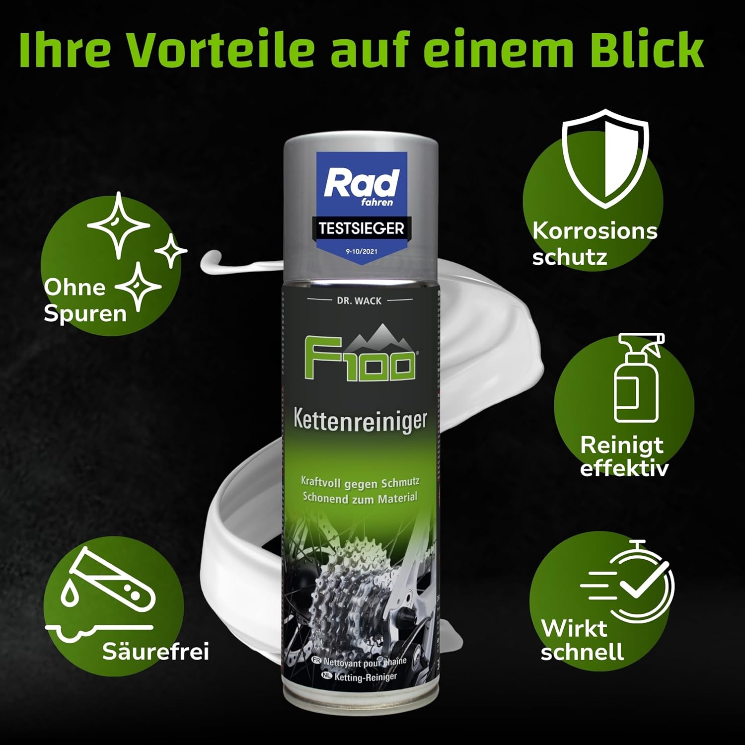 Thumbnail 3 de DR. WACK F100 Kettenreiniger für Fahrrad – 300 ml