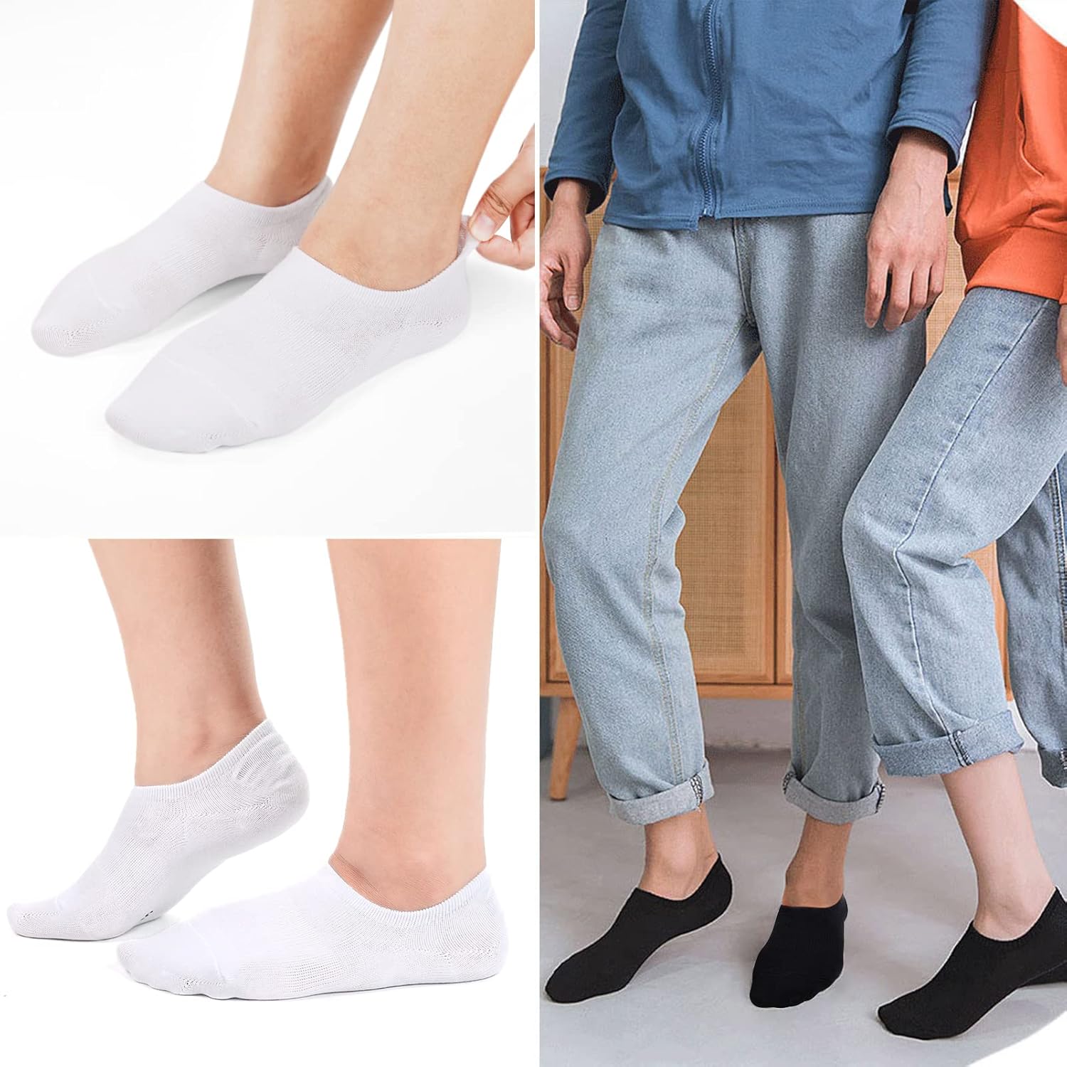 Thumbnail 4 de Blu Ninfee Sneaker-Socken im 10er Pack: rutschfeste No-Show Füßlinge für Damen & Herren