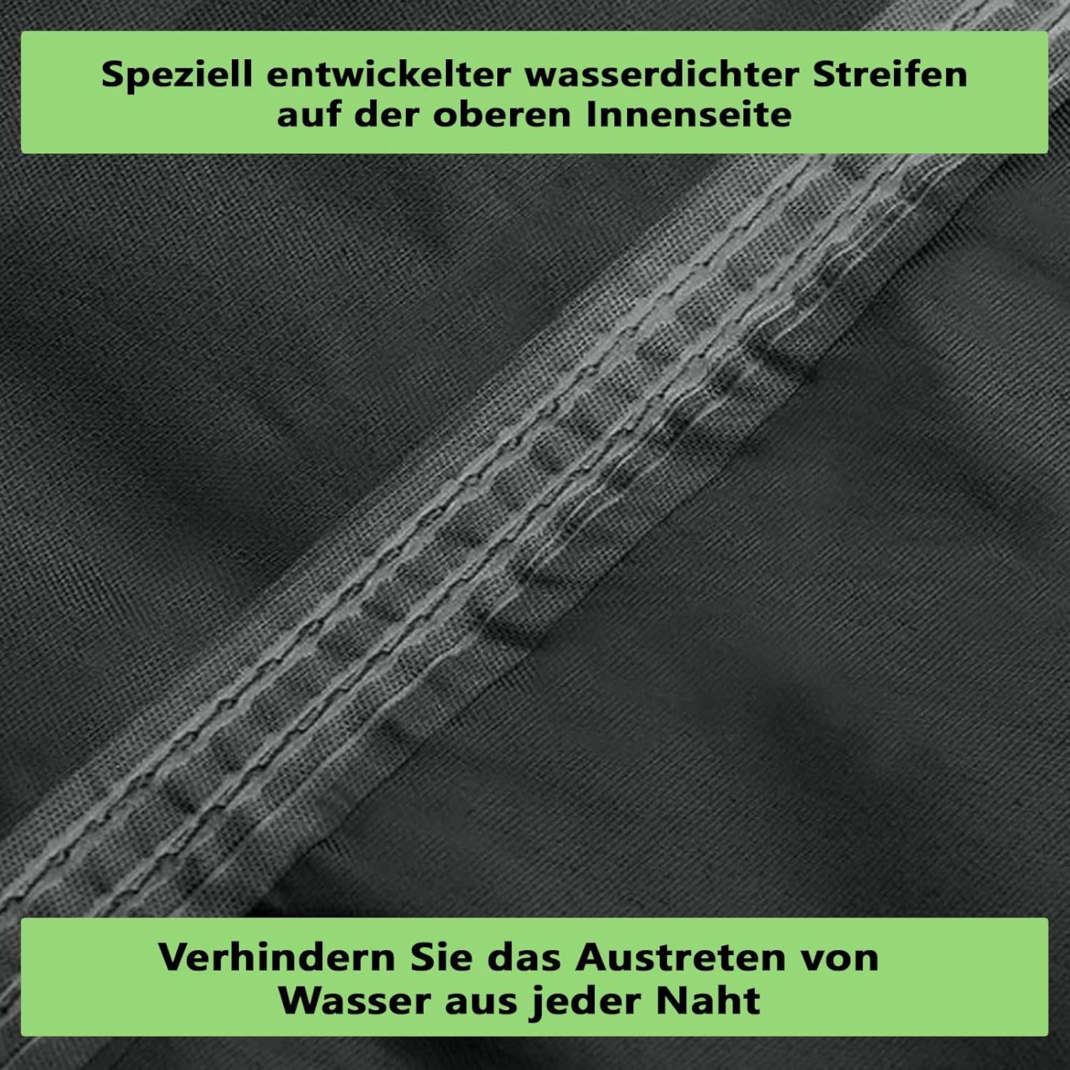 Thumbnail 6 de Newbob Große Grillabdeckung wetterfest (420D Oxford, wasserdicht) für Außenbereich – 117x61x117 cm