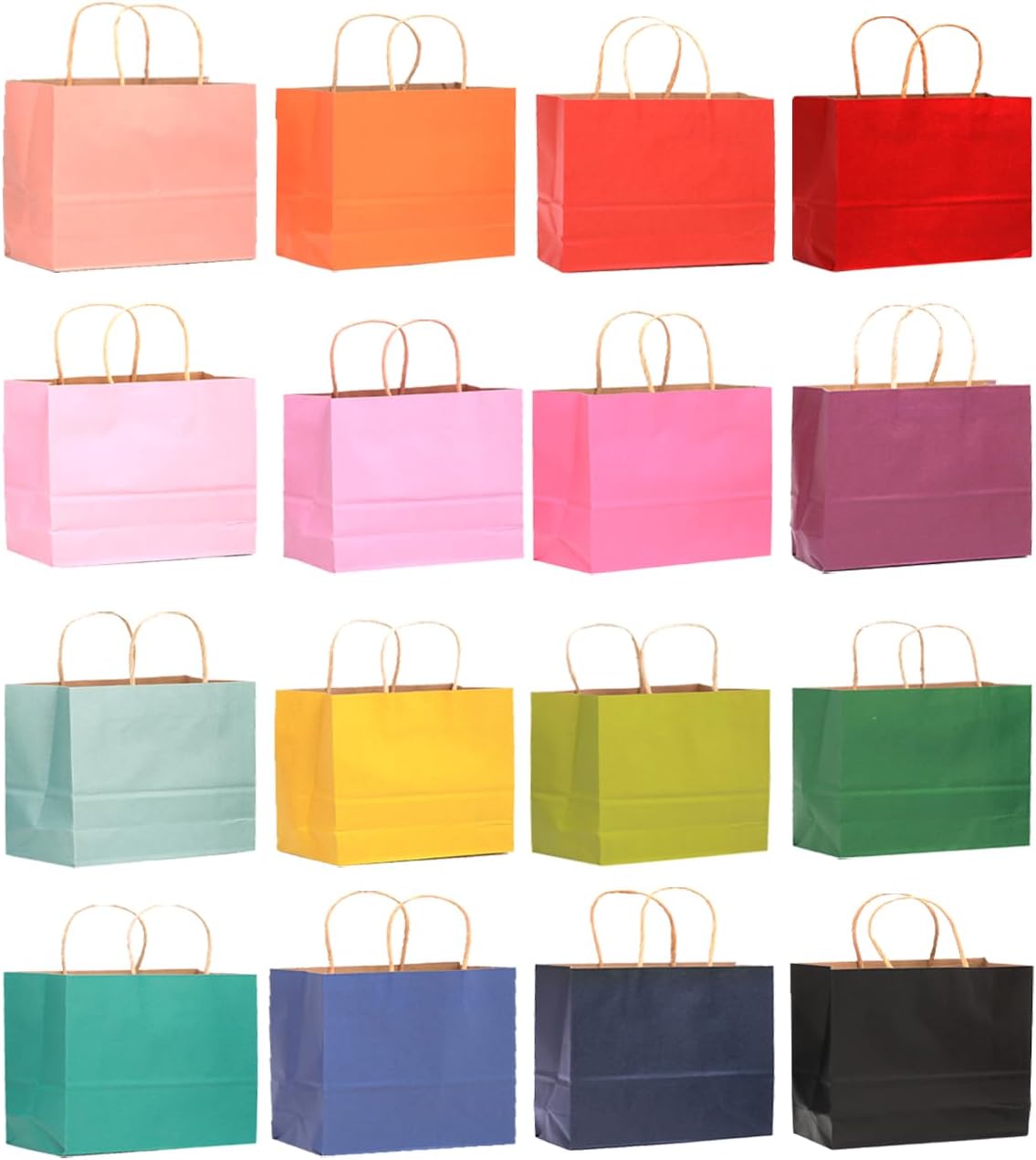 Thumbnail 1 de Gcardist 60PCS Gift Paper Bags 32x25x11cm Large with Handles – Colourful Bulk Gift Bags for Parties