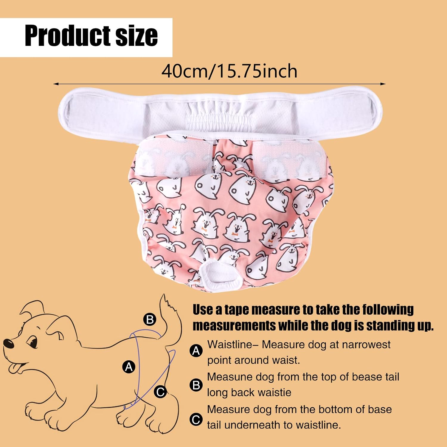 Thumbnail 2 de Medo L reusable dog nappies 50–60 cm for females