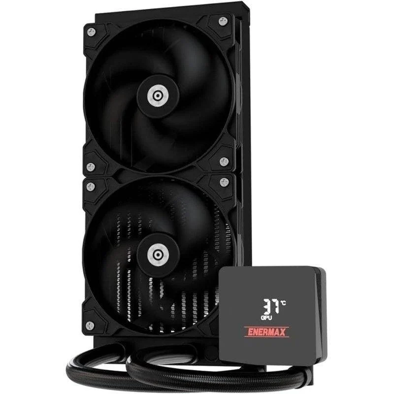 Detalle de Enermax Liqmax IV 240 mm: refrigeración líquida AIO para CPU con control PWM y display app