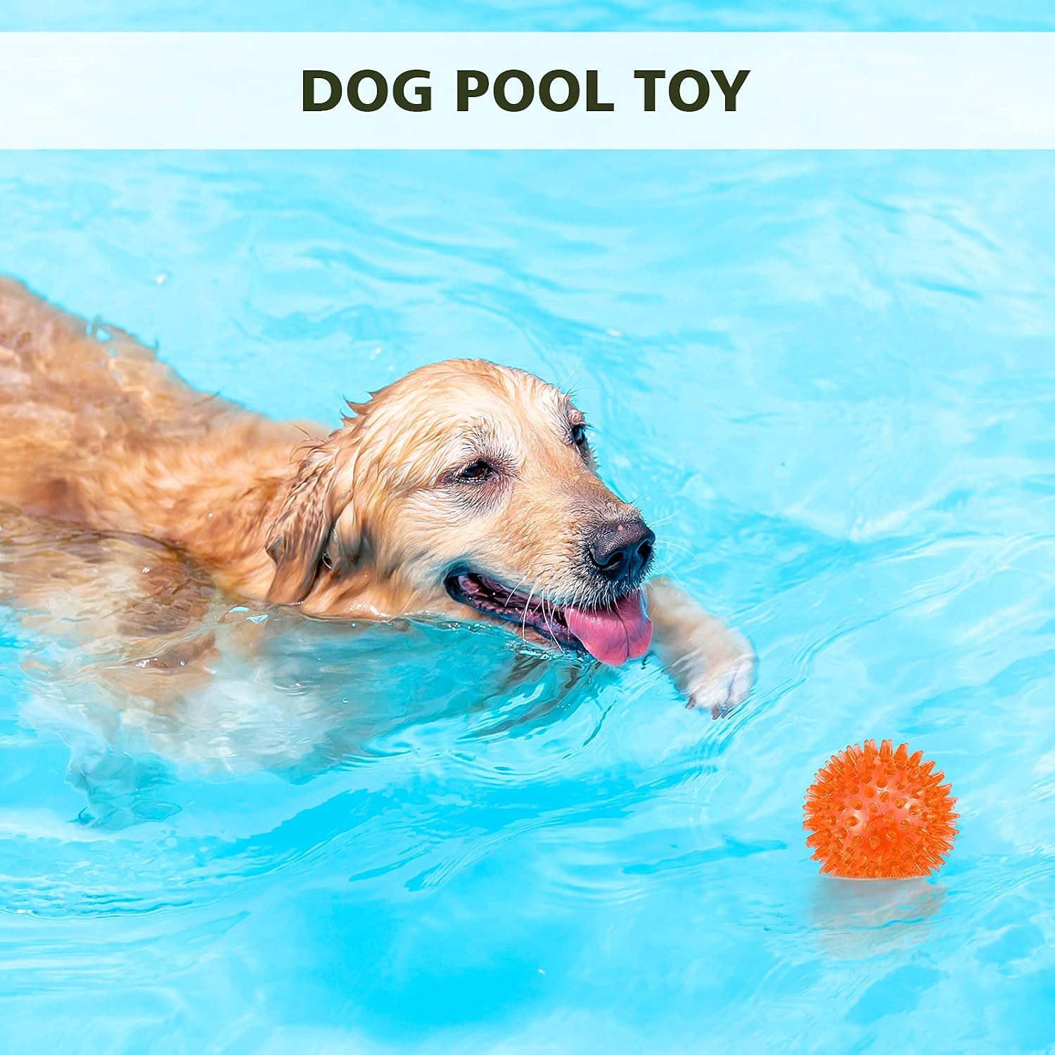 Detalle de petizer 01 2.5-Inch Squeaky Dog Balls, 3-Pack Floating Fetch Toys