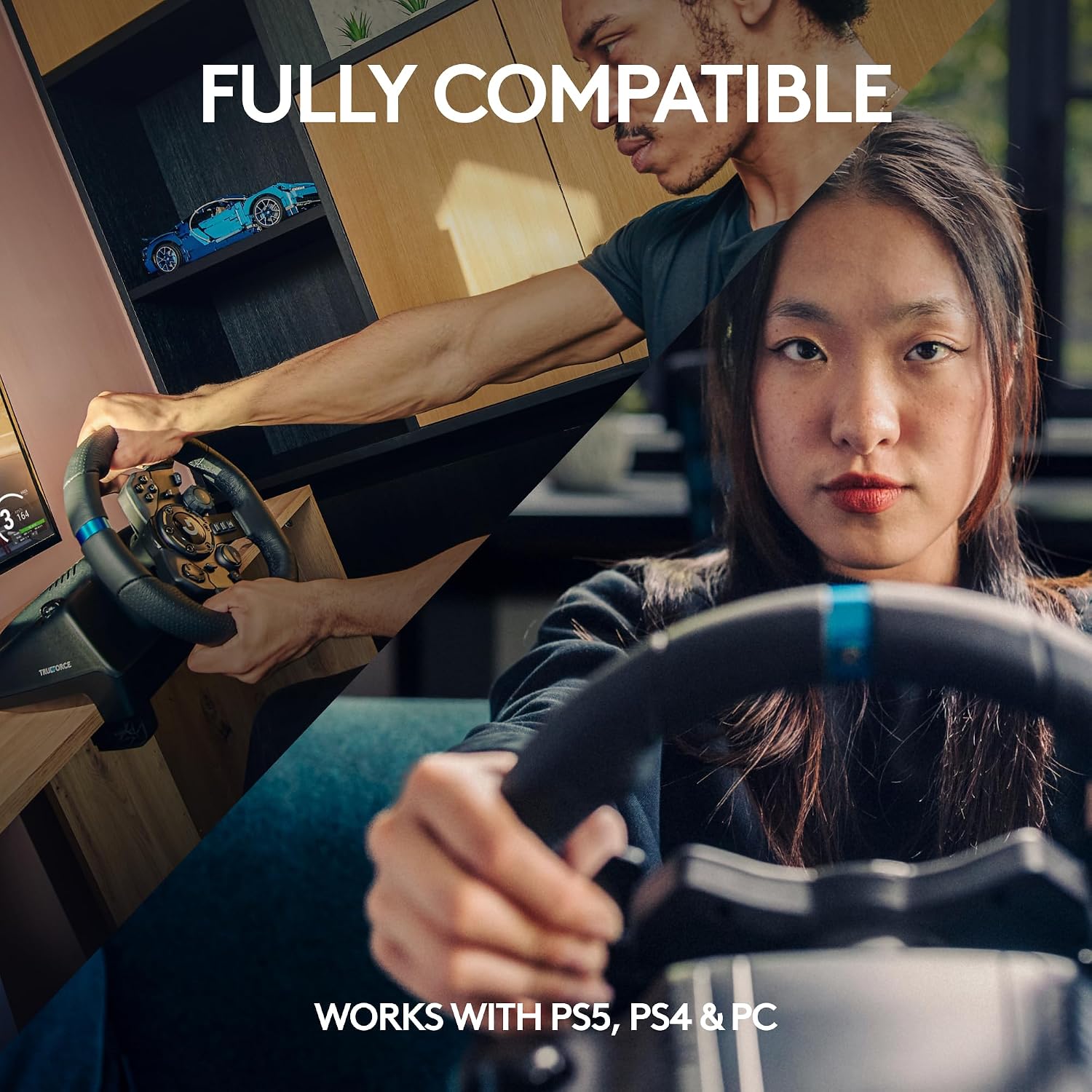 Detalle de Logitech G923 Racing Wheel 1000 Hz TRUEFORCE
