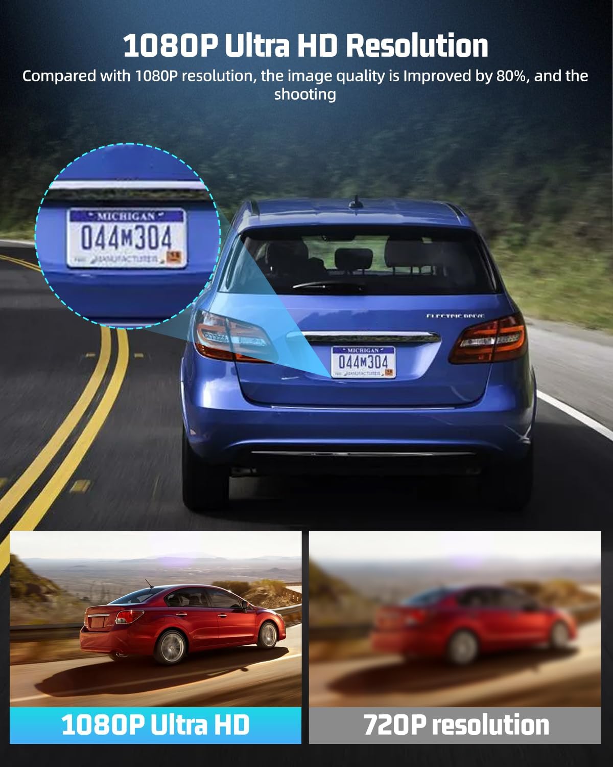 Thumbnail 2 de NHOPEEW dash cam 360 4 cámaras 1080p