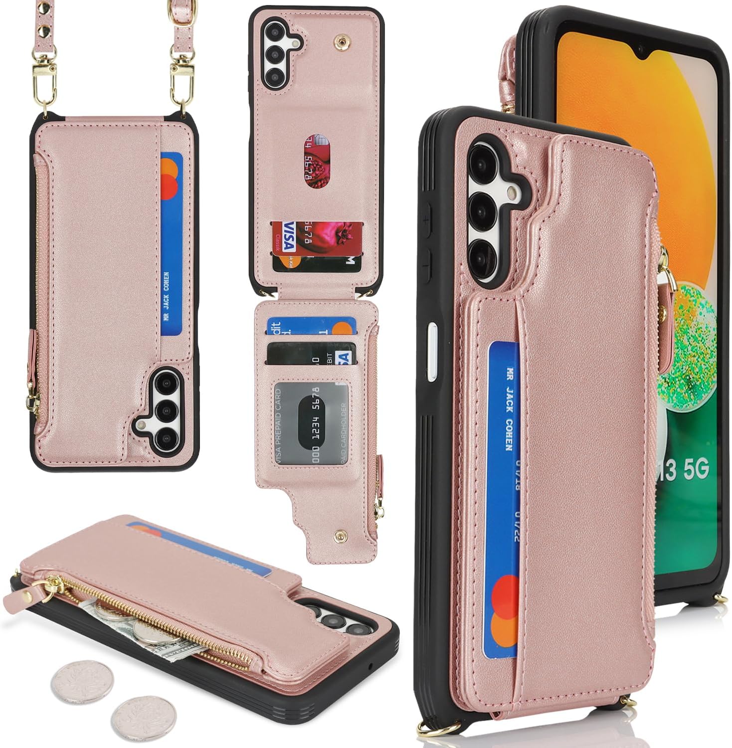 Detalle 2 de Cavor wallet phone case, PU leather