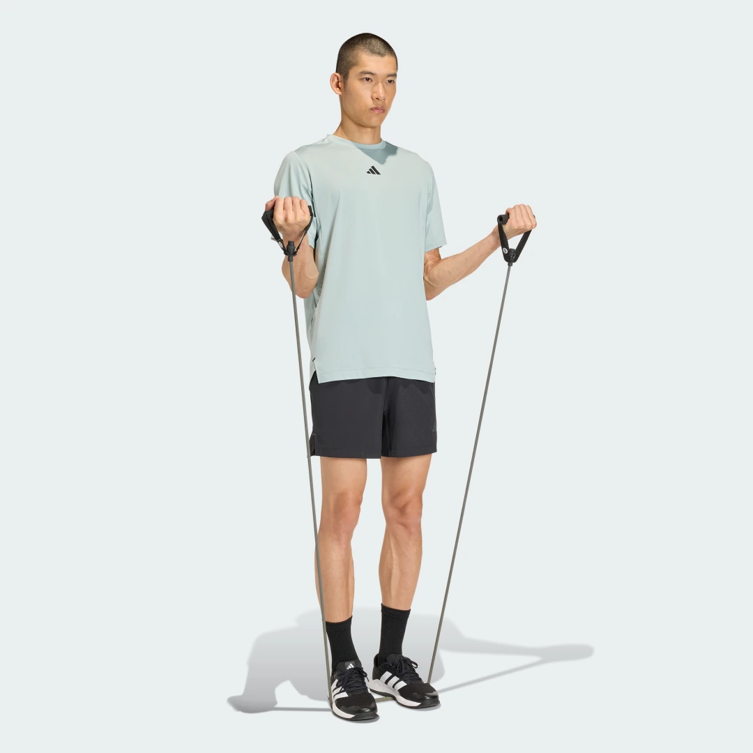 Thumbnail 2 de Camiseta D4T Essentials Adidas – verde, versión básica para uso diario