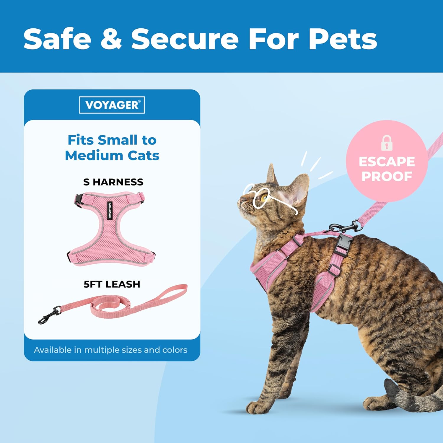Detalle 2 de Voyager Cat Harness and Leash, Small