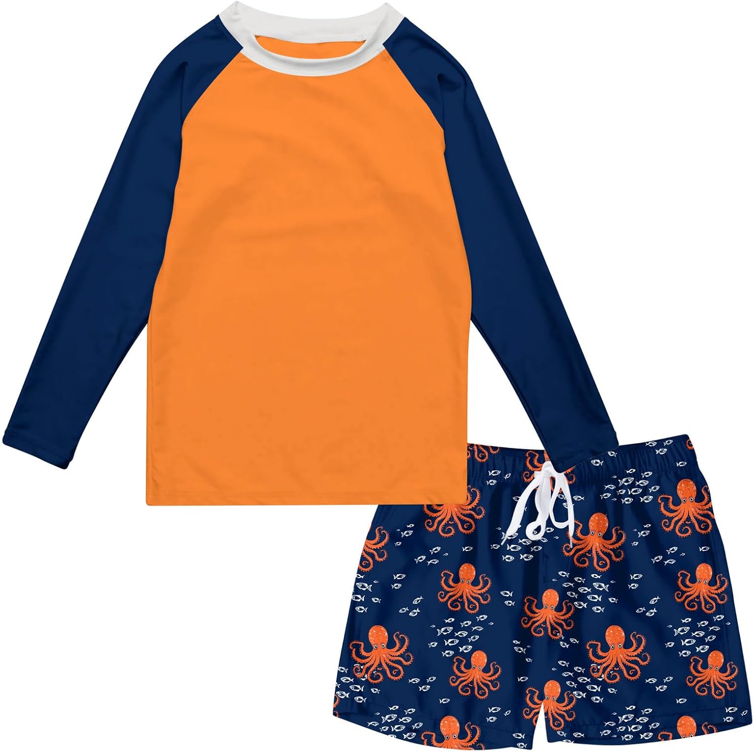 Thumbnail 6 de Kids4ever Boys Swimming Costume Long Sleeve Sun Protection Rash Guard Set (Two Pieces)