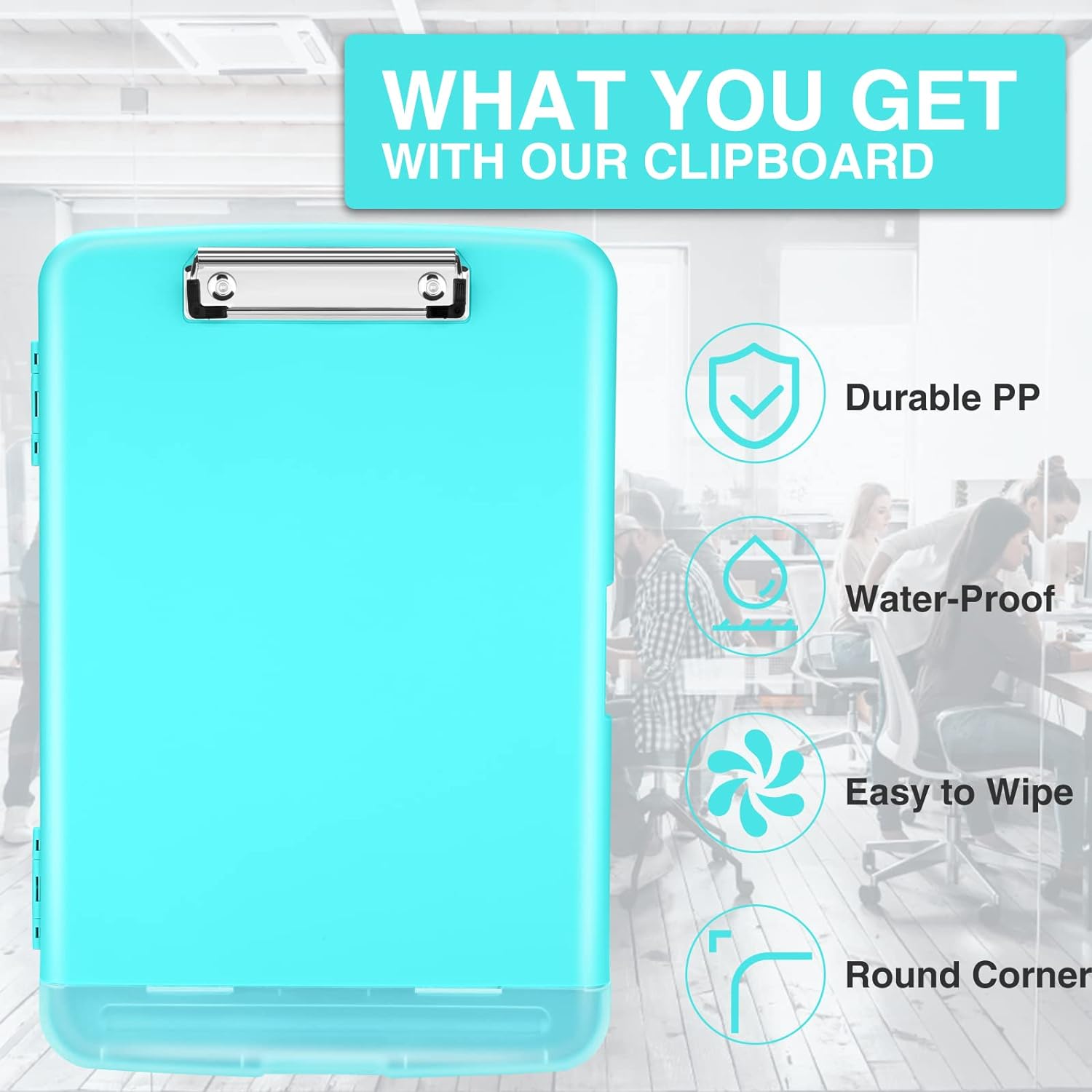 Thumbnail 2 de Sooez Clipboards with Storage 200+ Sheets 📋