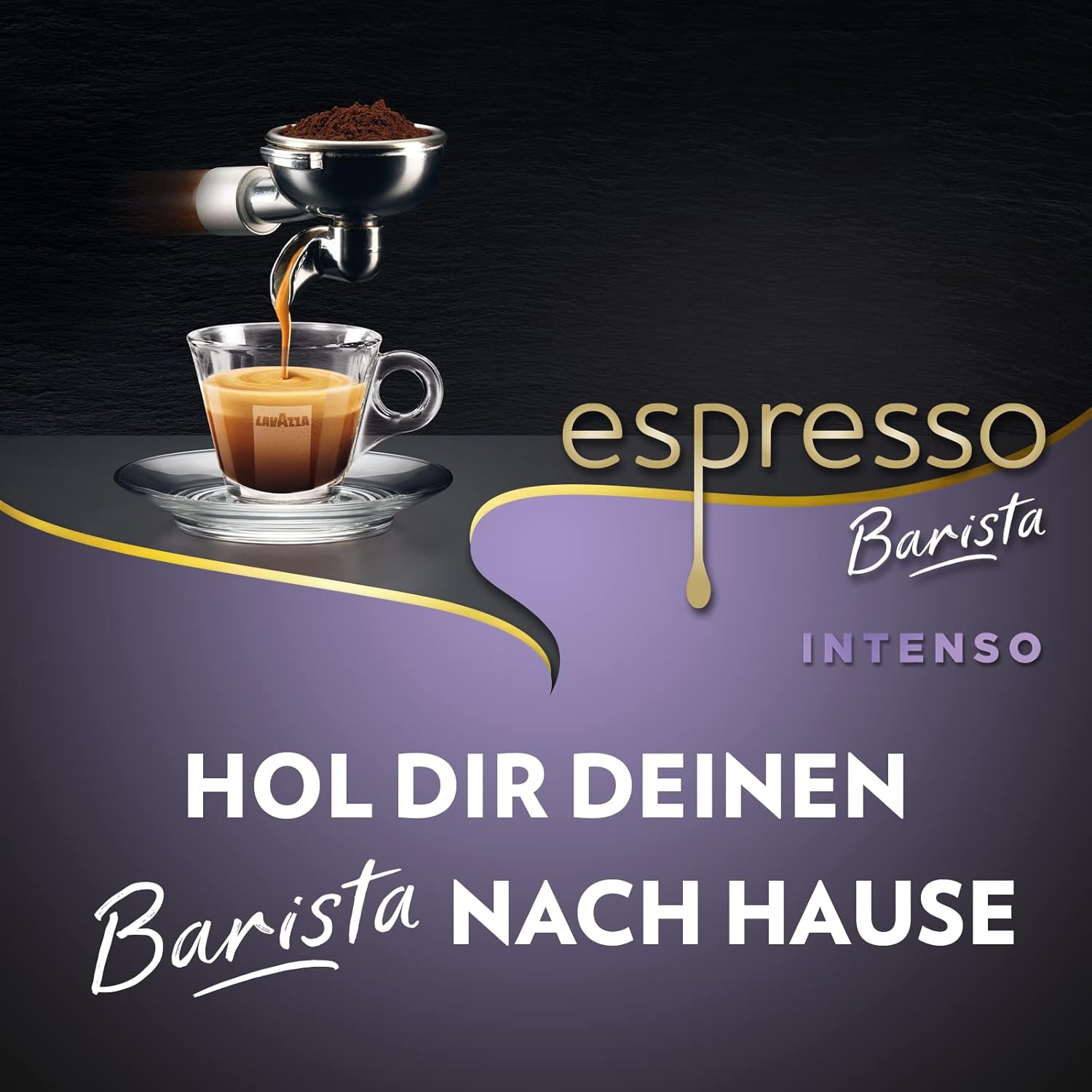 Detalle de Lavazza Espresso Barista Intenso – Ganze Kaffeebohnen, Robusta+Arabica, Kakao- und Holznoten, 1 kg