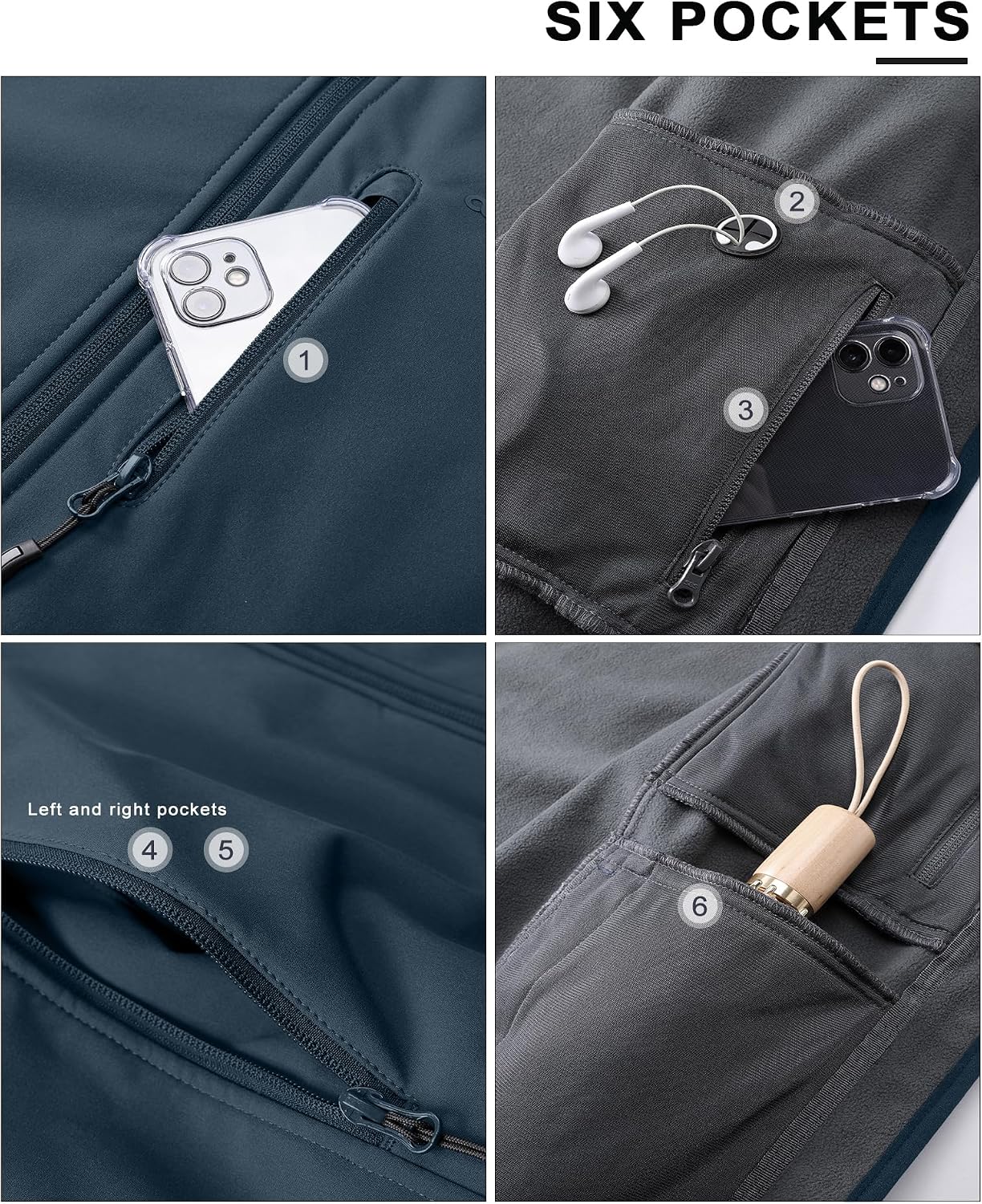 Thumbnail 4 de 33,000ft Men's Waterproof Softshell Jacket 3‑Pocket