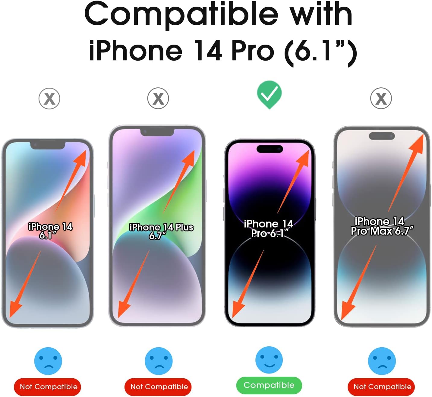 Detalle 2 de amFilm OneTouch Tempered Glass for iPhone 14 Pro 6.1"