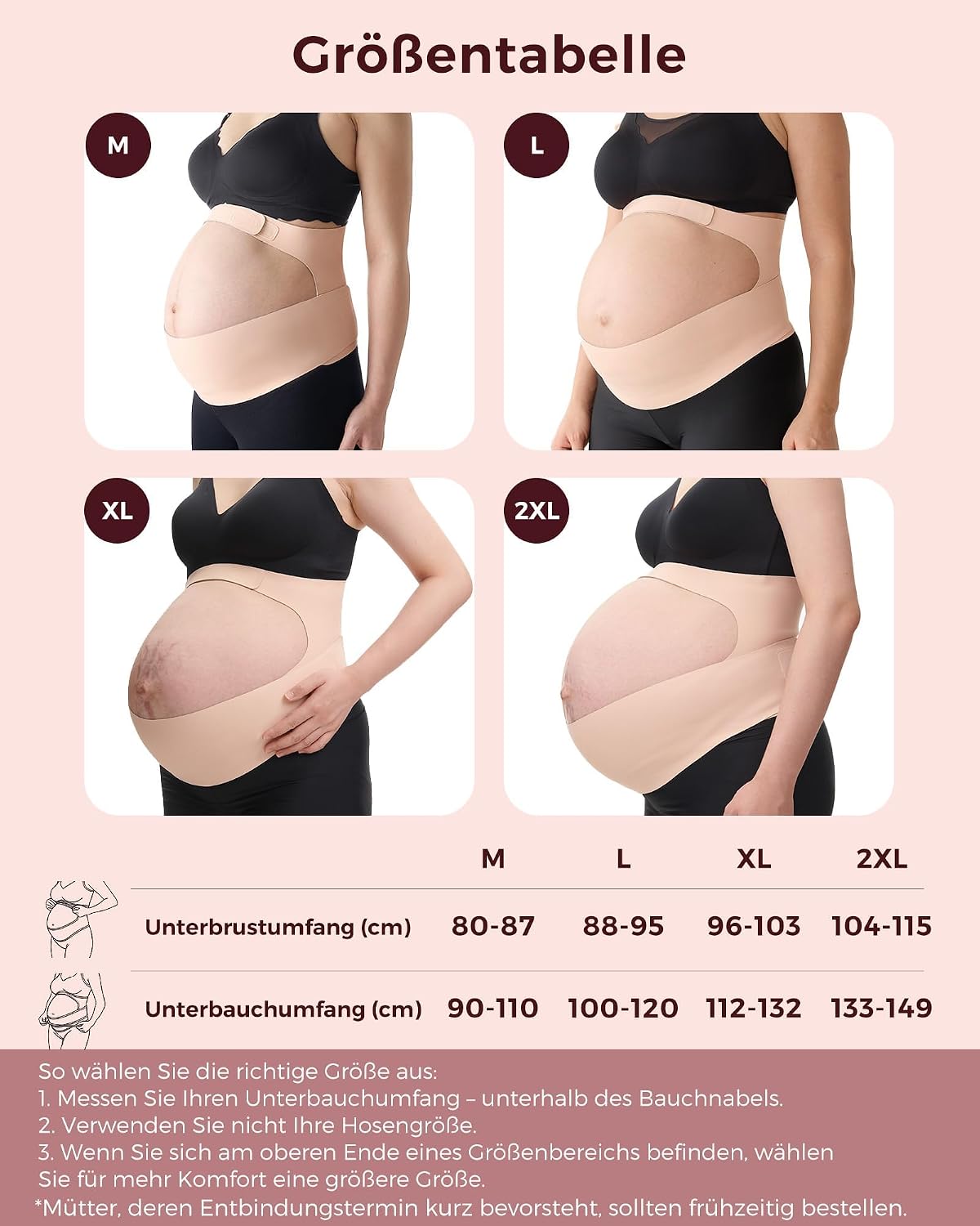 Thumbnail 6 de Momcozy CozySupport Umstands-Bauchband für Schwangerschaft – unsichtbar, atmungsaktiv & mit Rückenstütze