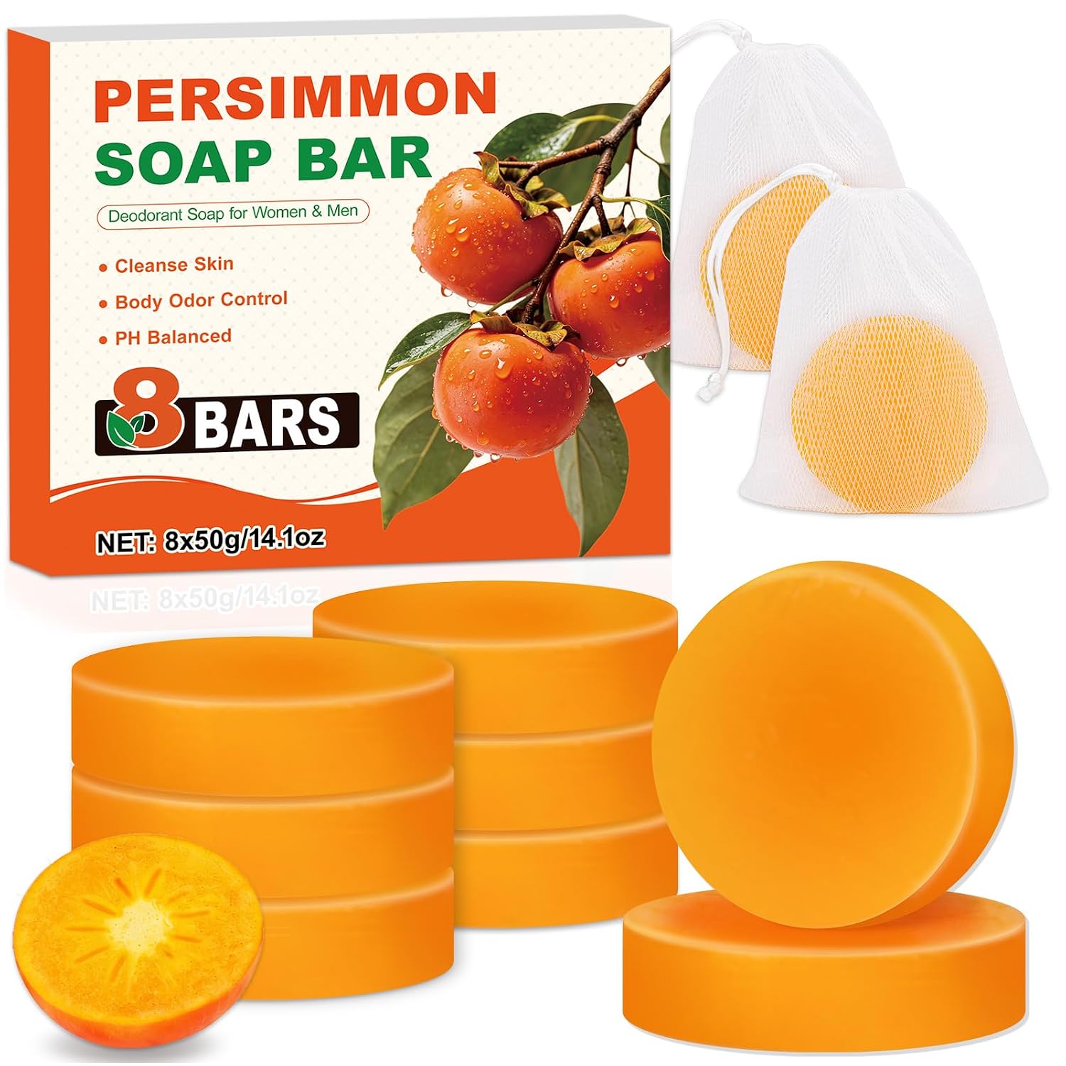 Detalle de NXPPYY Persimmon Soap 8-Piece Set