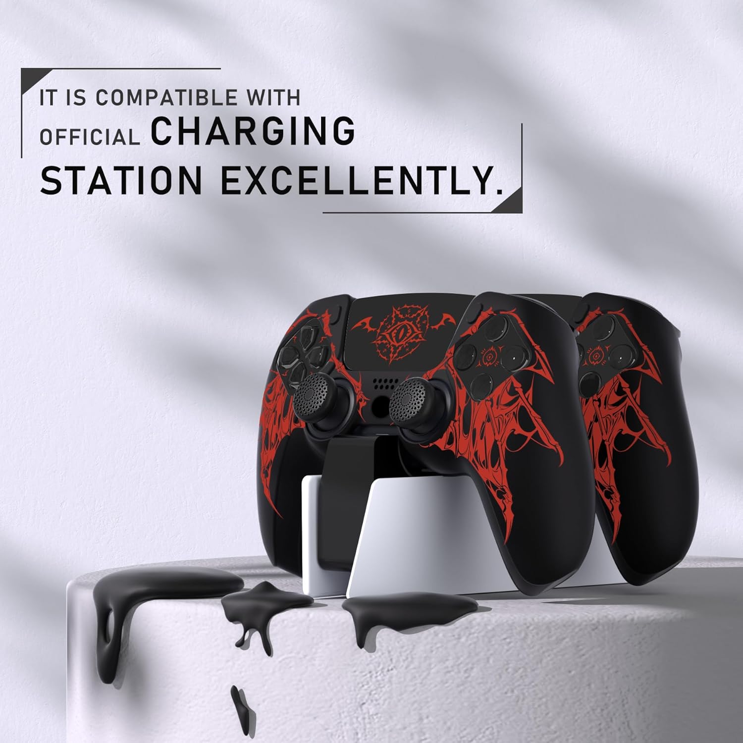 Thumbnail 3 de PS5 controller grip skin with charging station