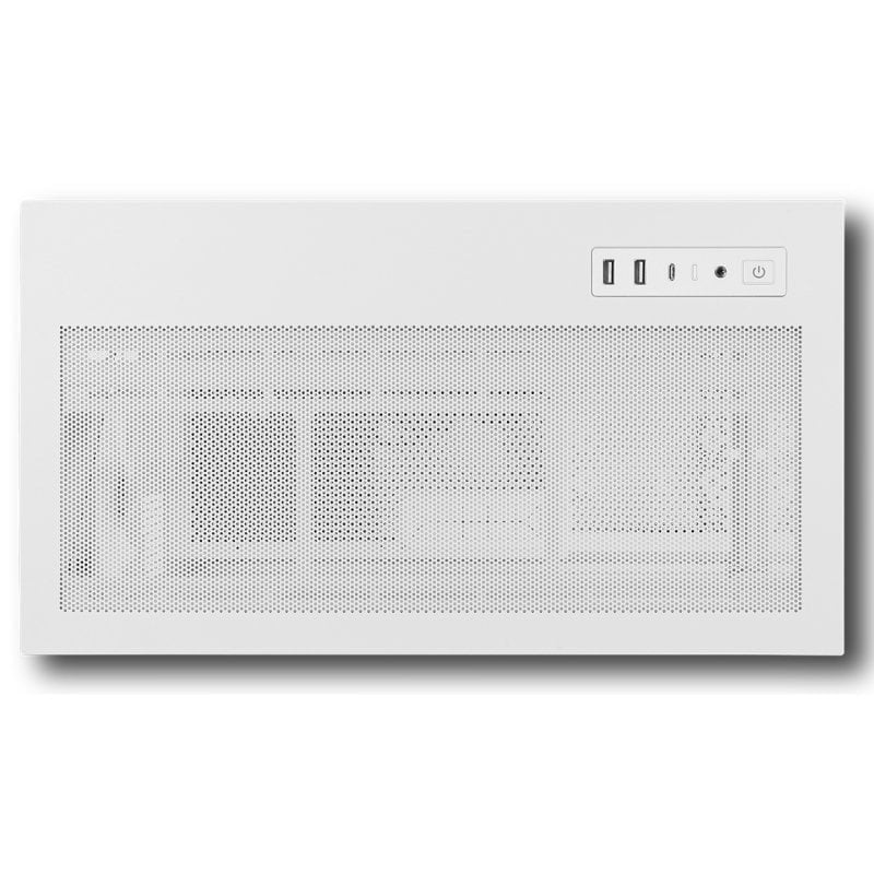Detalle de Nox Hummer Glock ARGB Semitorre ATX de Cristal Templado Blanca – By Paula Quintela