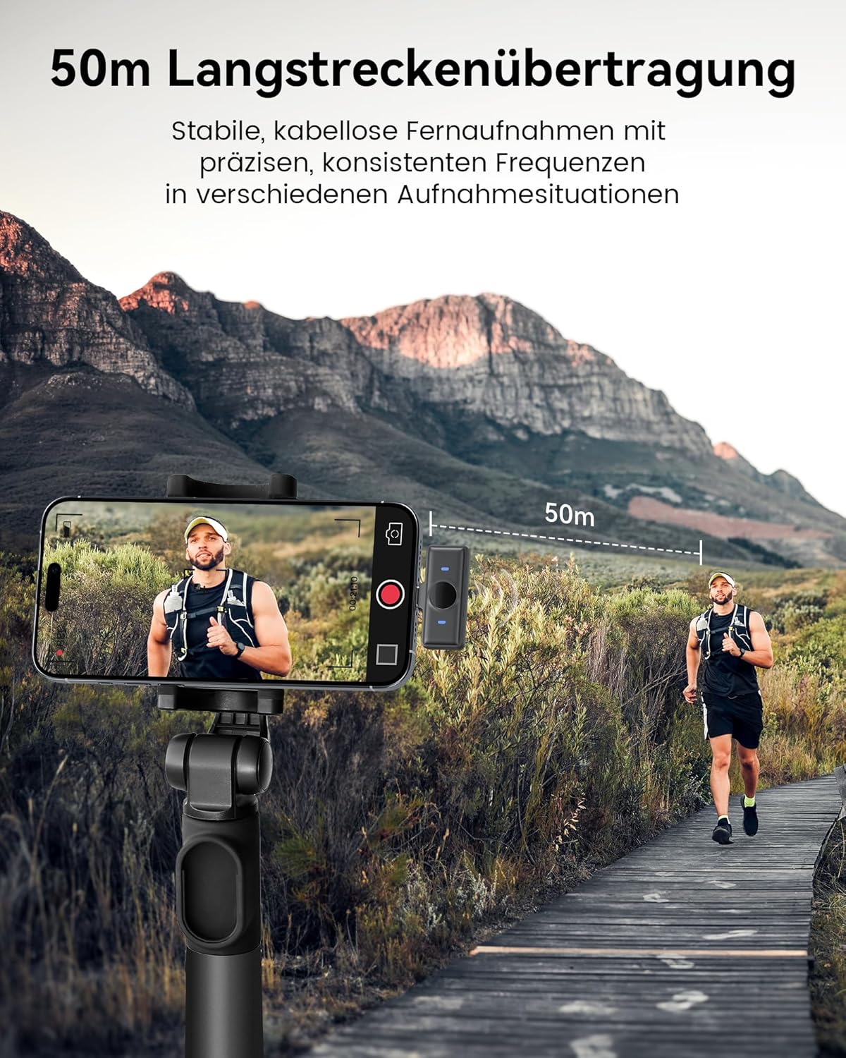 Thumbnail 4 de KUKIHO Kabelloses Lavalier-Mikrofon mit Ladekoffer – Plug-&-Play für iPhone, Android, PC & Live-Streaming