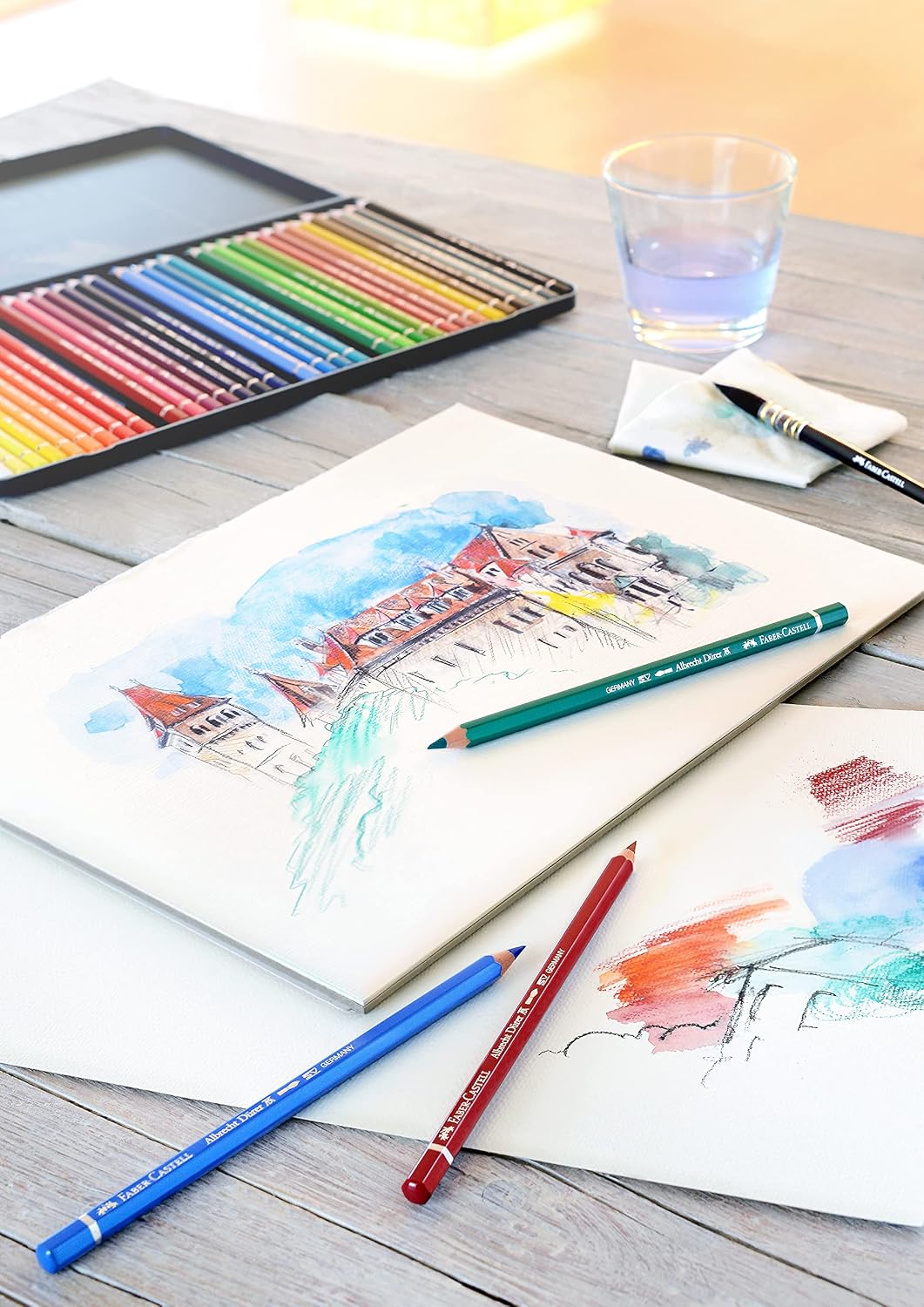 Detalle 2 de Faber-Castell Albrecht Dürer Aquarellstifte – 36er Studio-Box mit 3,8 mm Minen