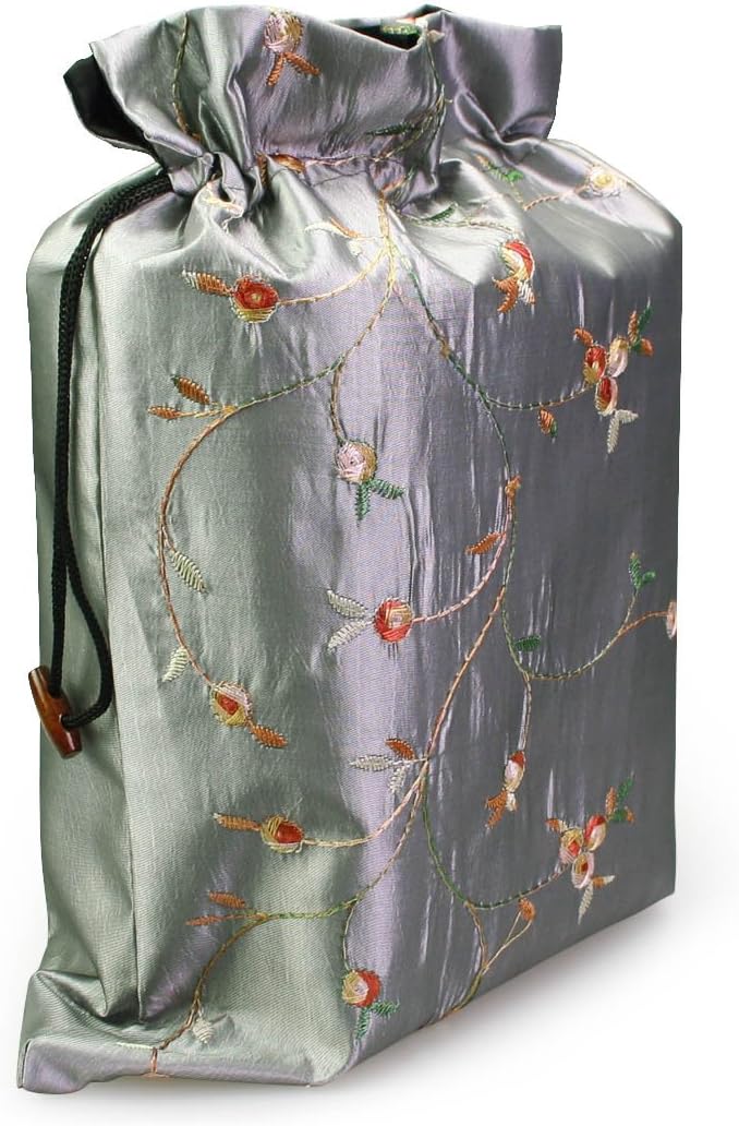 Thumbnail 1 de Kilofly Embroidered Silk Jacquard Travel Bags – Set of 2