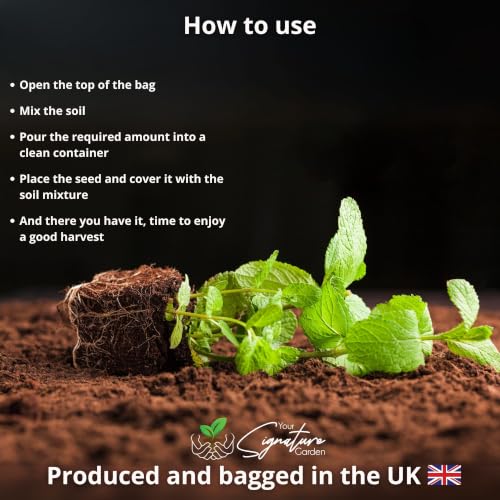 Detalle de Laeto Top Soil 35L x 4 – Rich Landscaping Soil for Plants, Lawns and Flowers