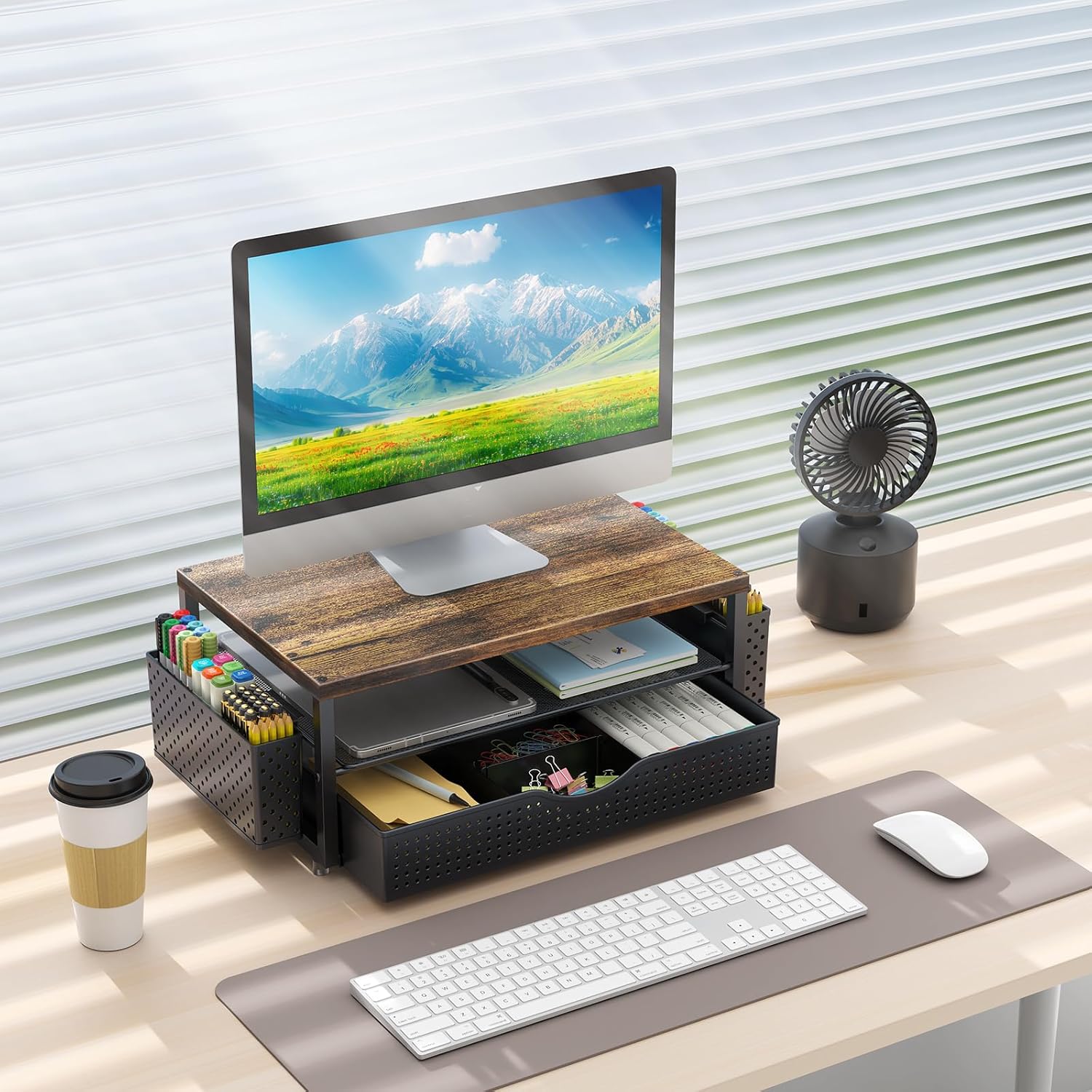 Thumbnail 6 de gianotter Wood Monitor Stand Riser 44 lb